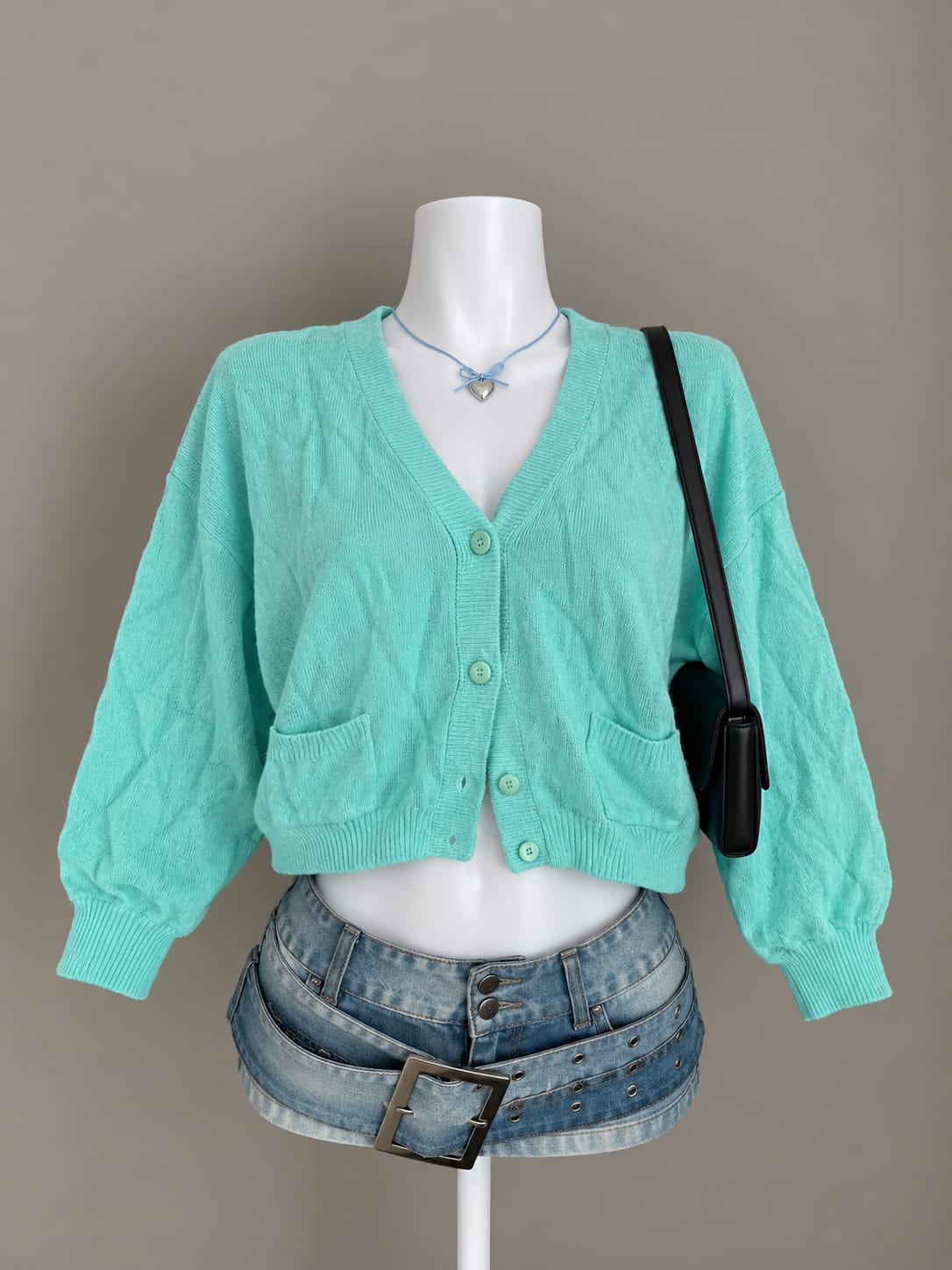 Mint Green Cardigan