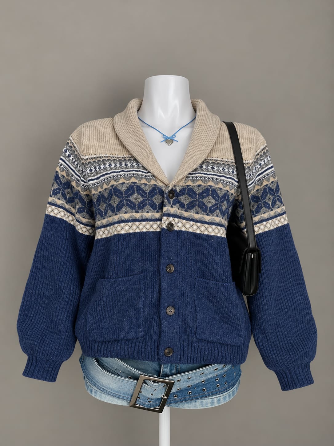 Navy Blue Cardigan