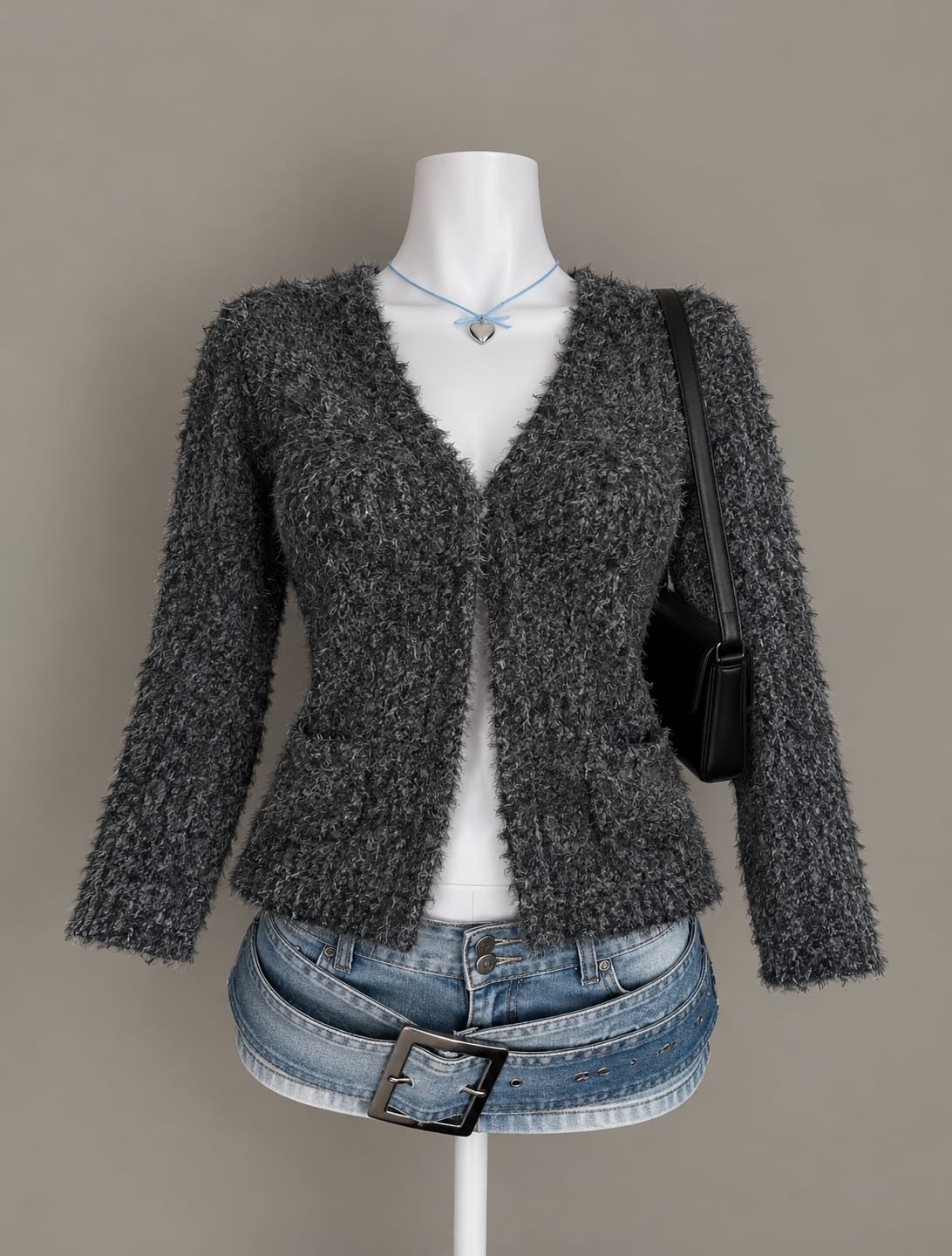 Charcoal Grey Cardigan