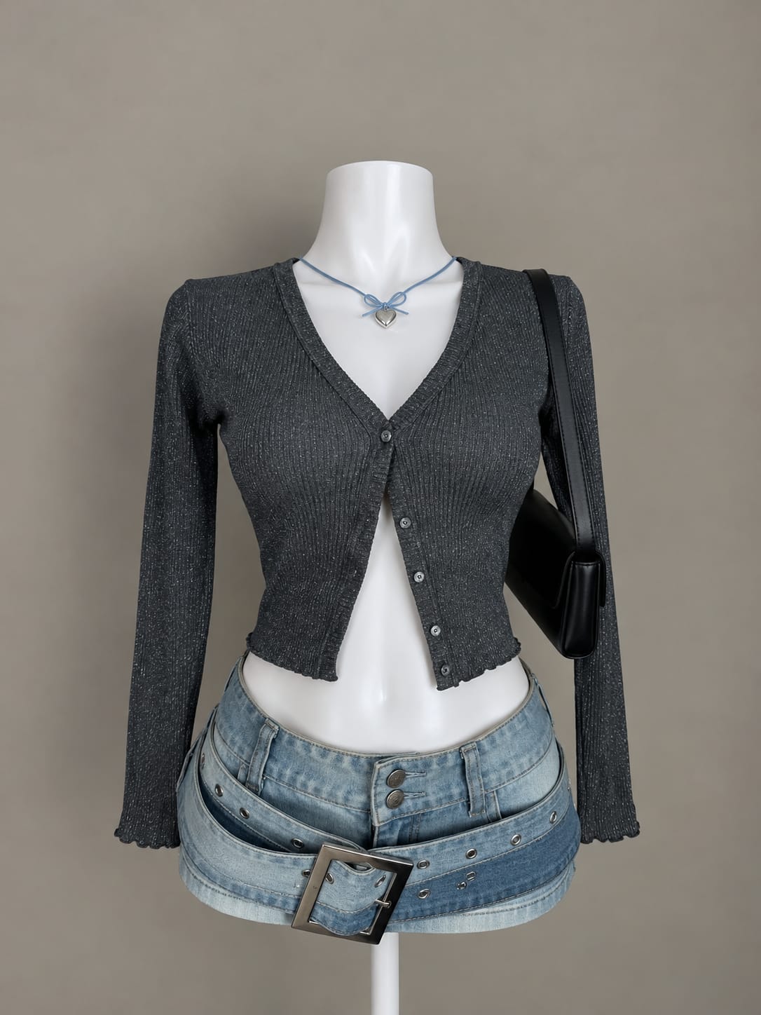 Charcoal Grey Cardigan