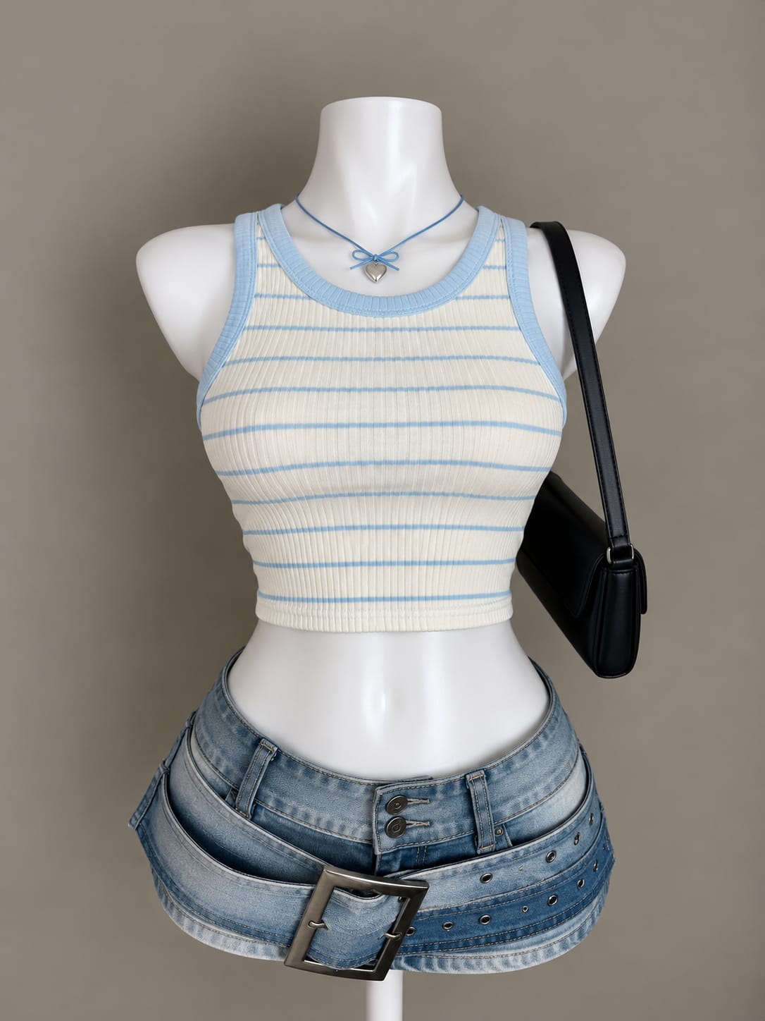 Cream Crop Top