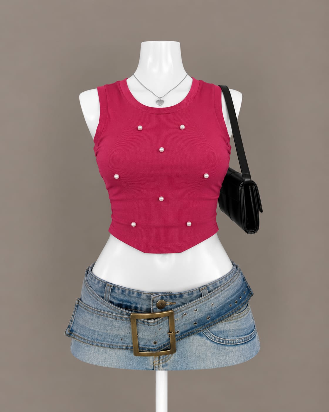 Hot Pink Sleeveless Top