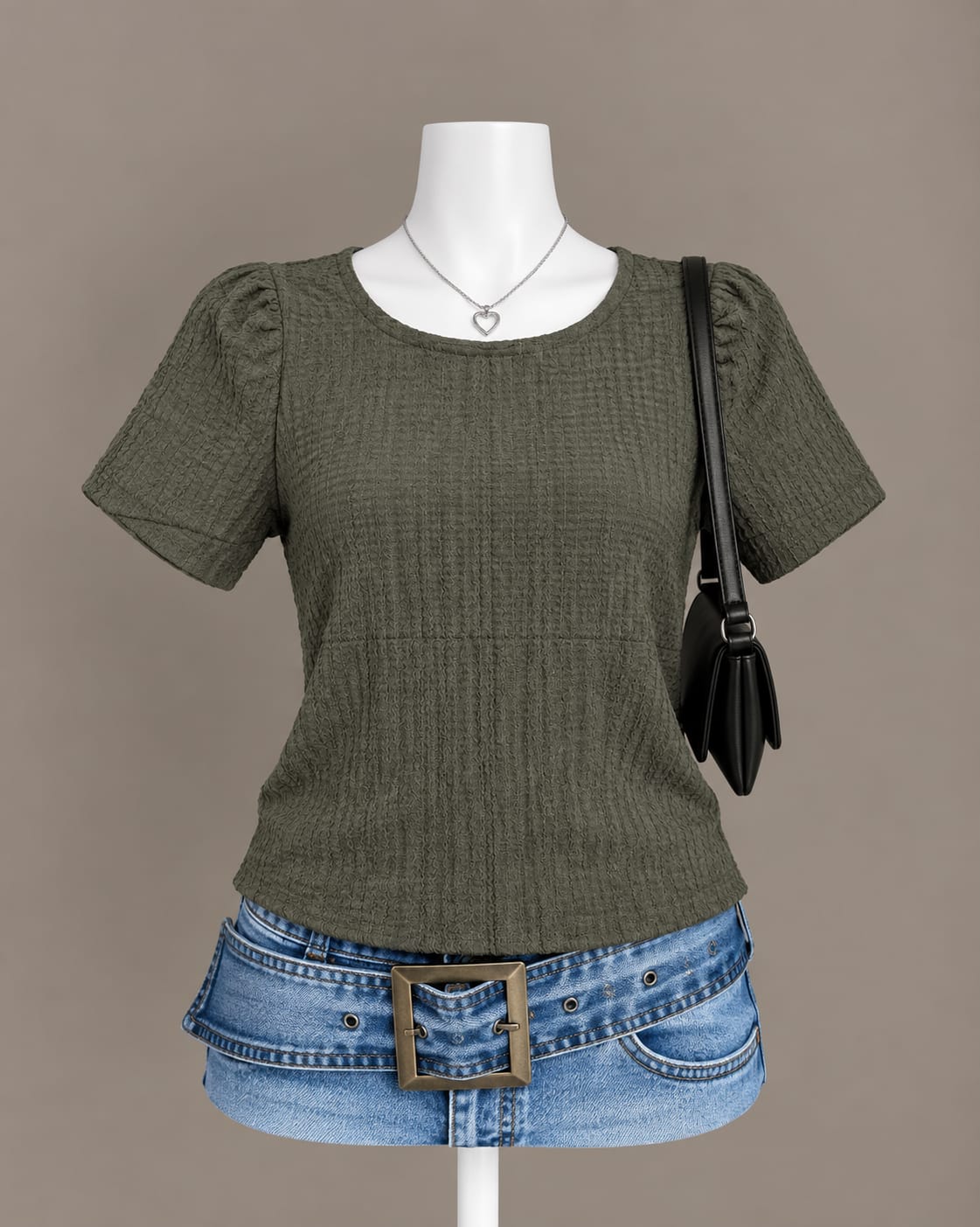 Olive Green Top