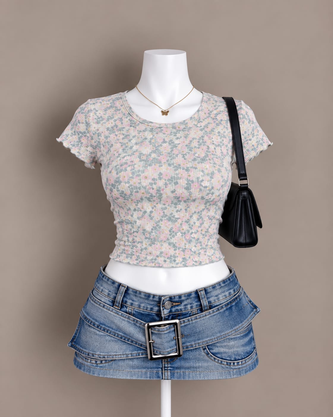 Pastel Floral Crop Top