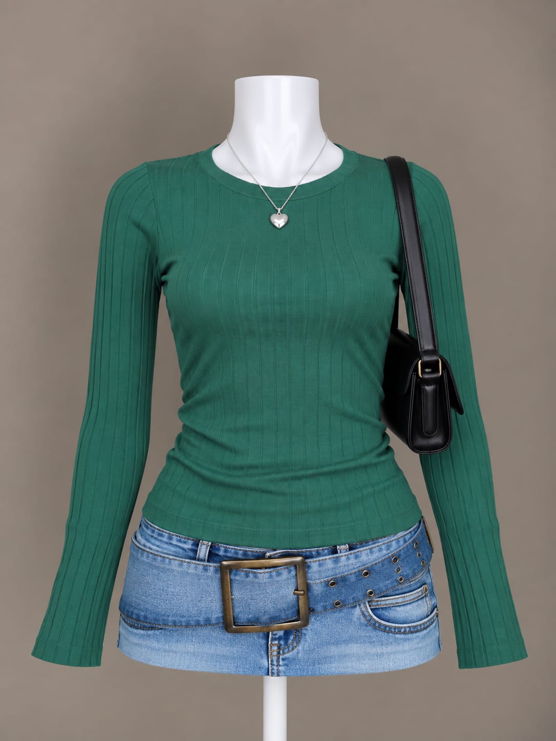 Emerald Green Long Sleeve Top