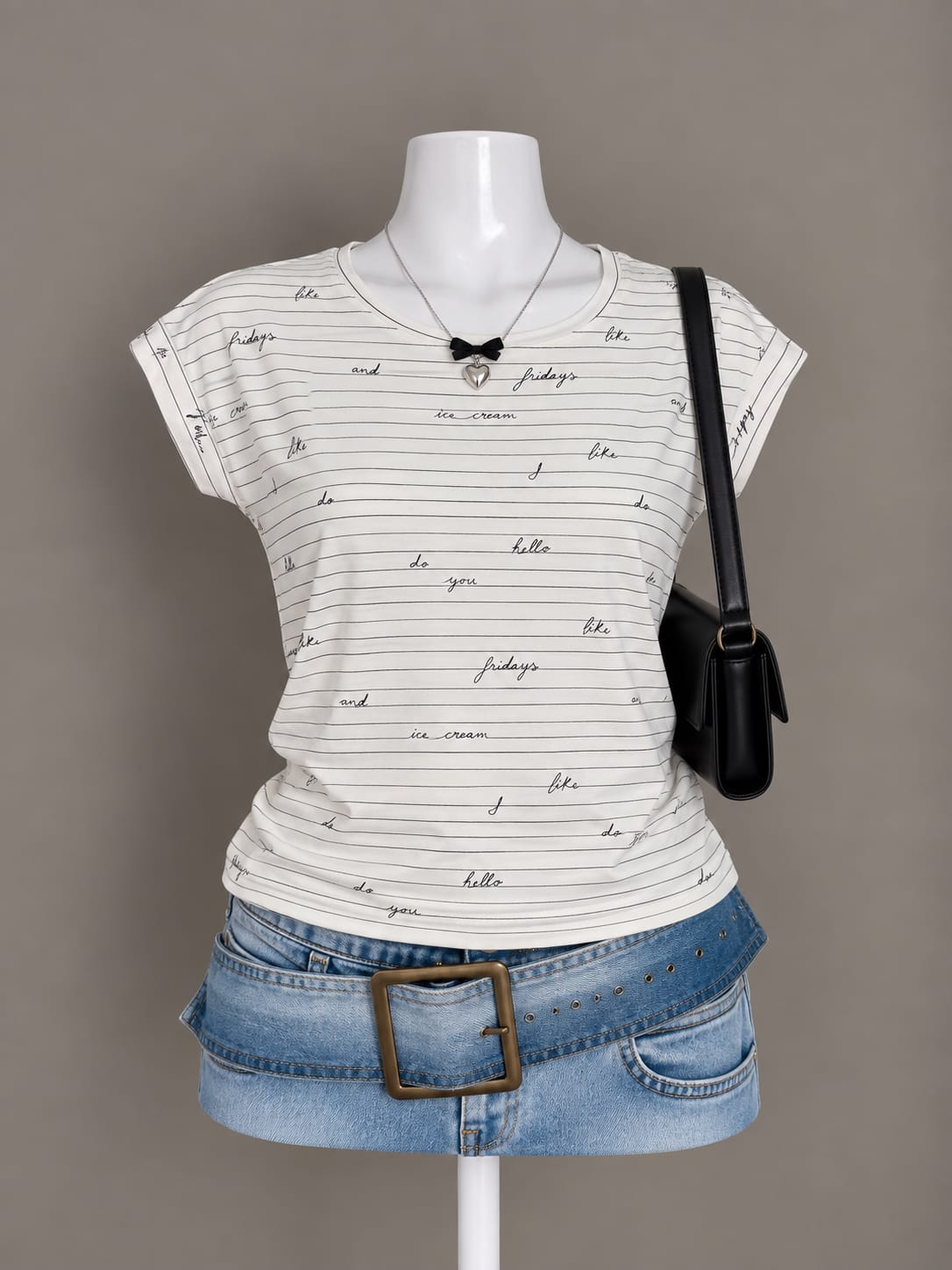 White Printed T-Shirt