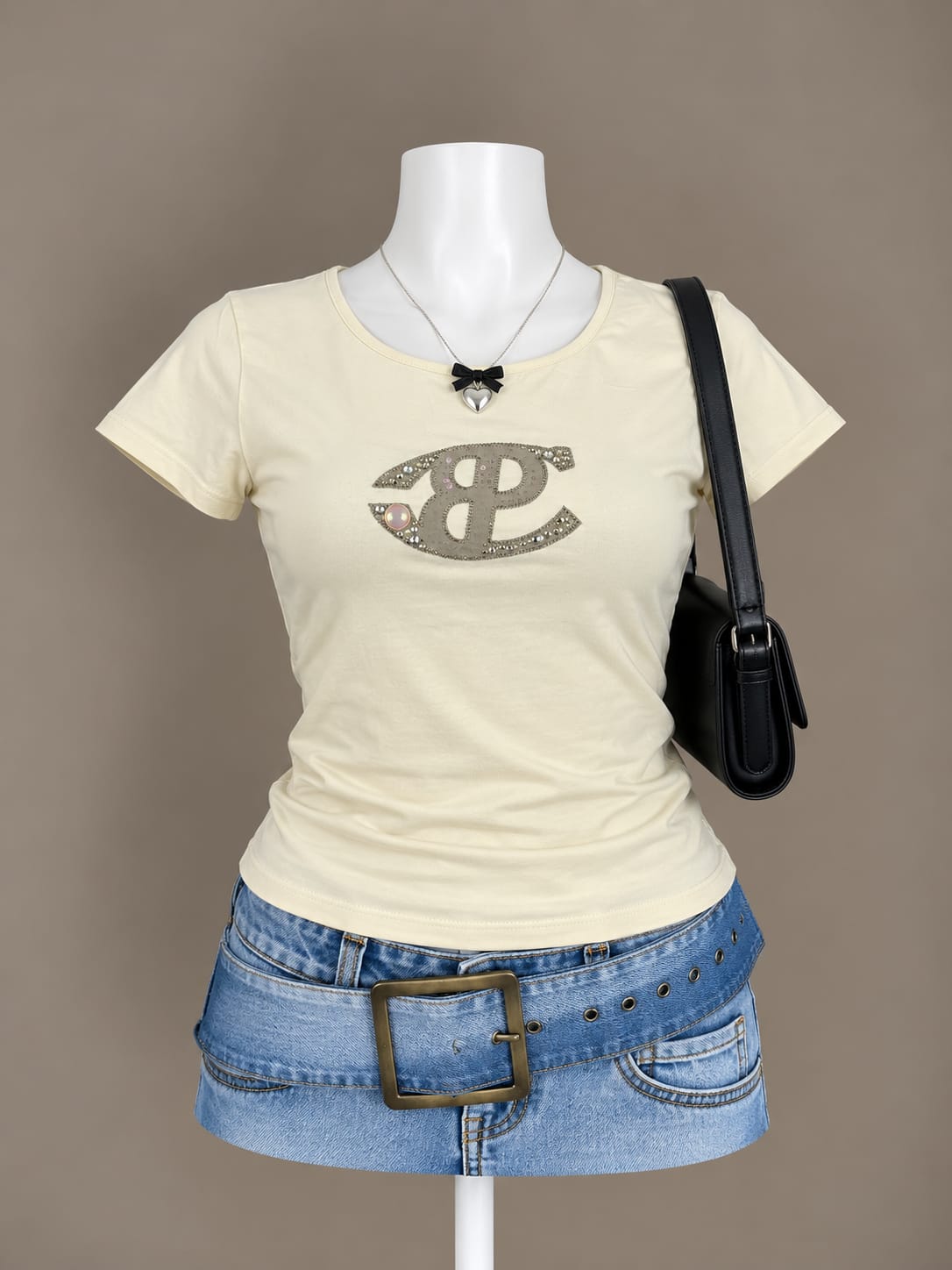 Cream Graphic T-Shirt