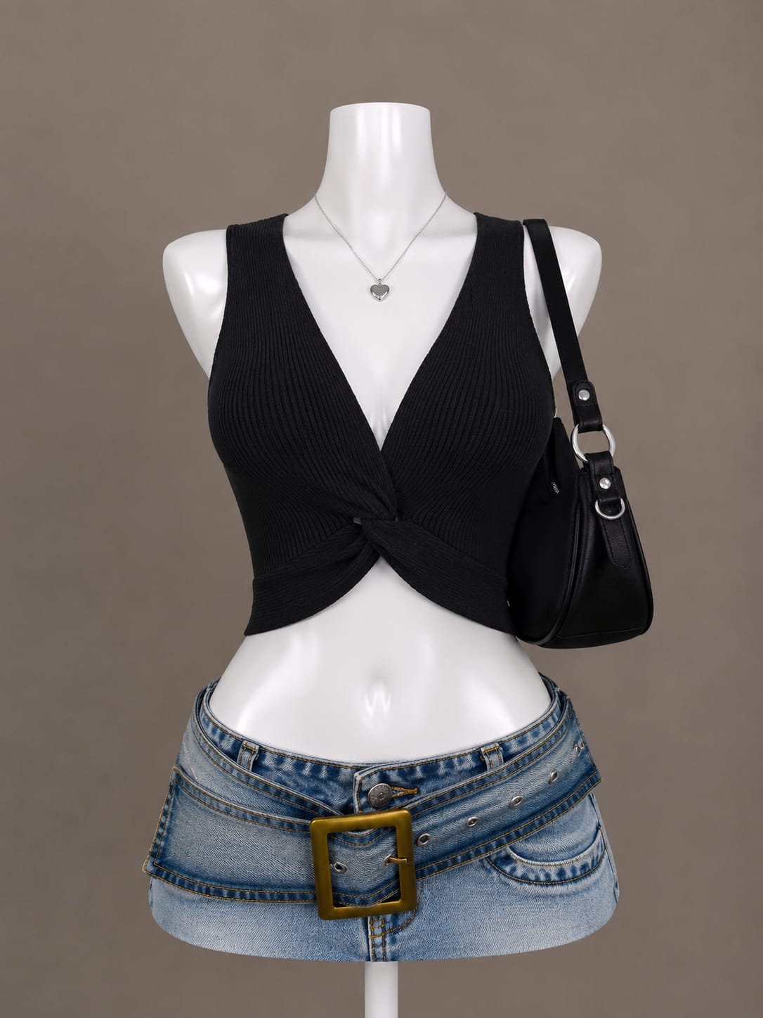 Black Crop Top