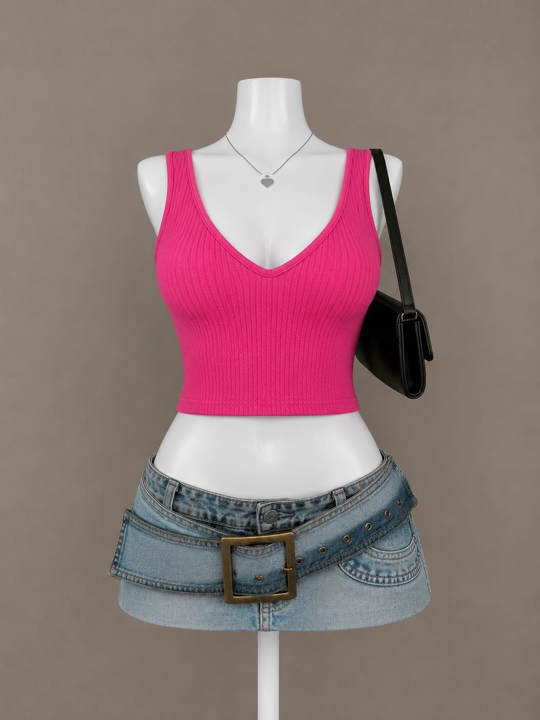 Hot Pink Crop Top
