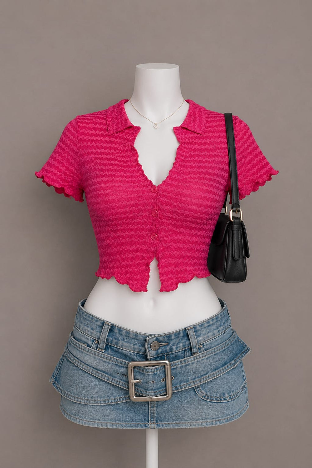 Hot Pink Crop Top