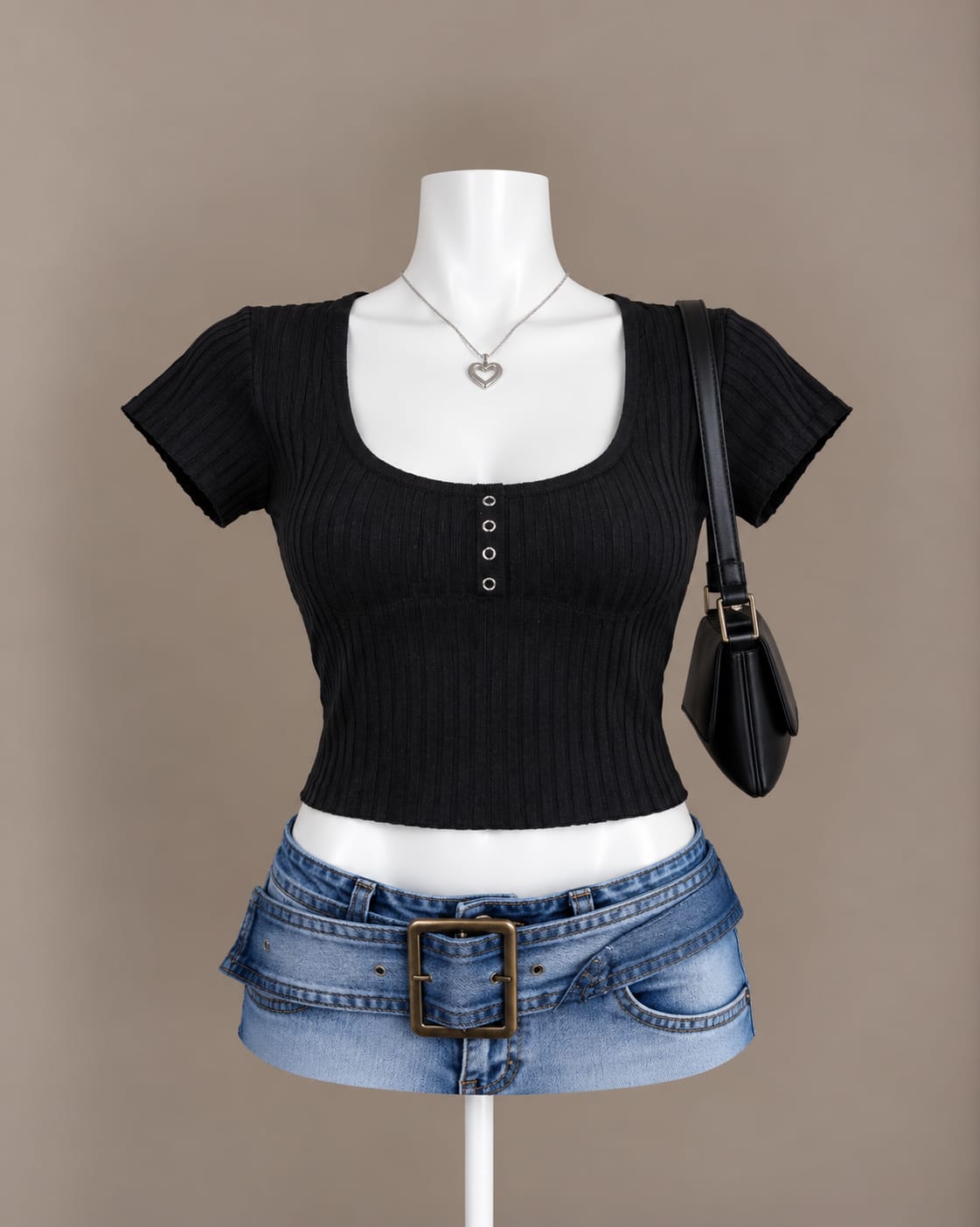 Black Crop Top