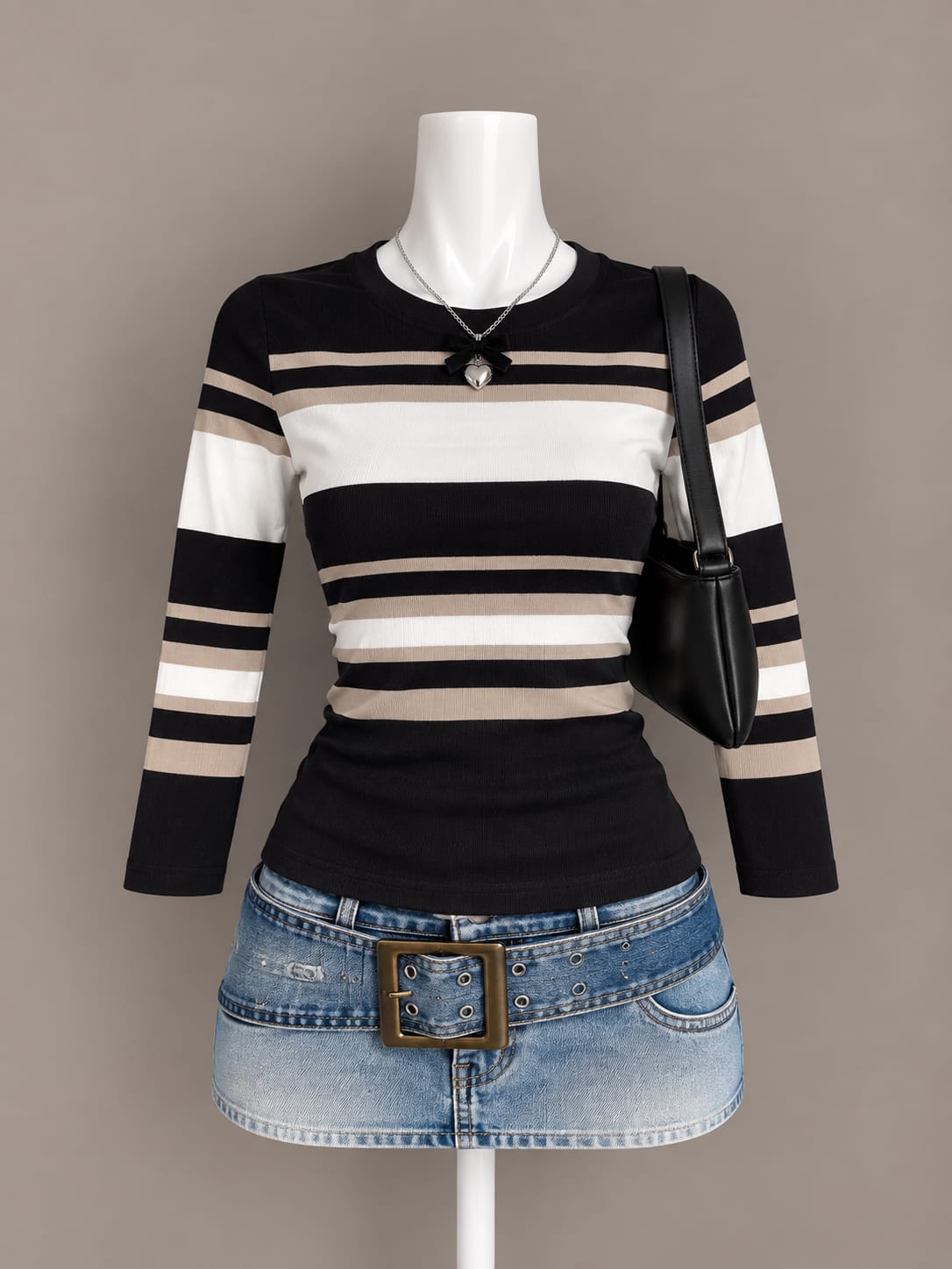 Black Striped Top