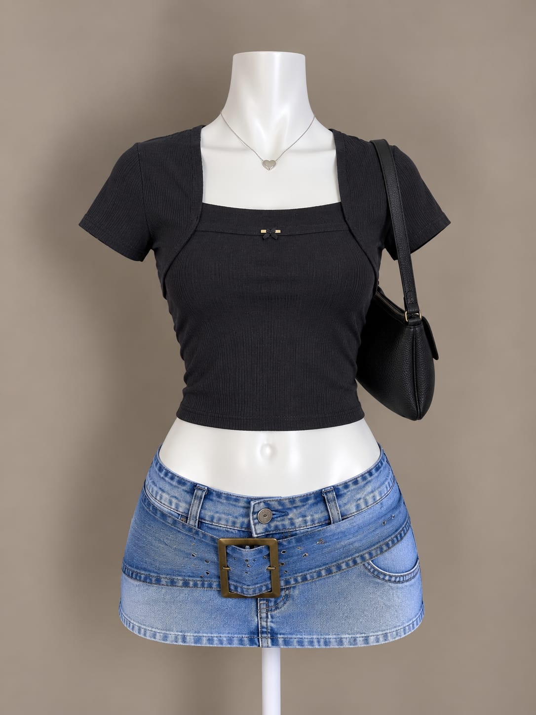 Black Crop Top
