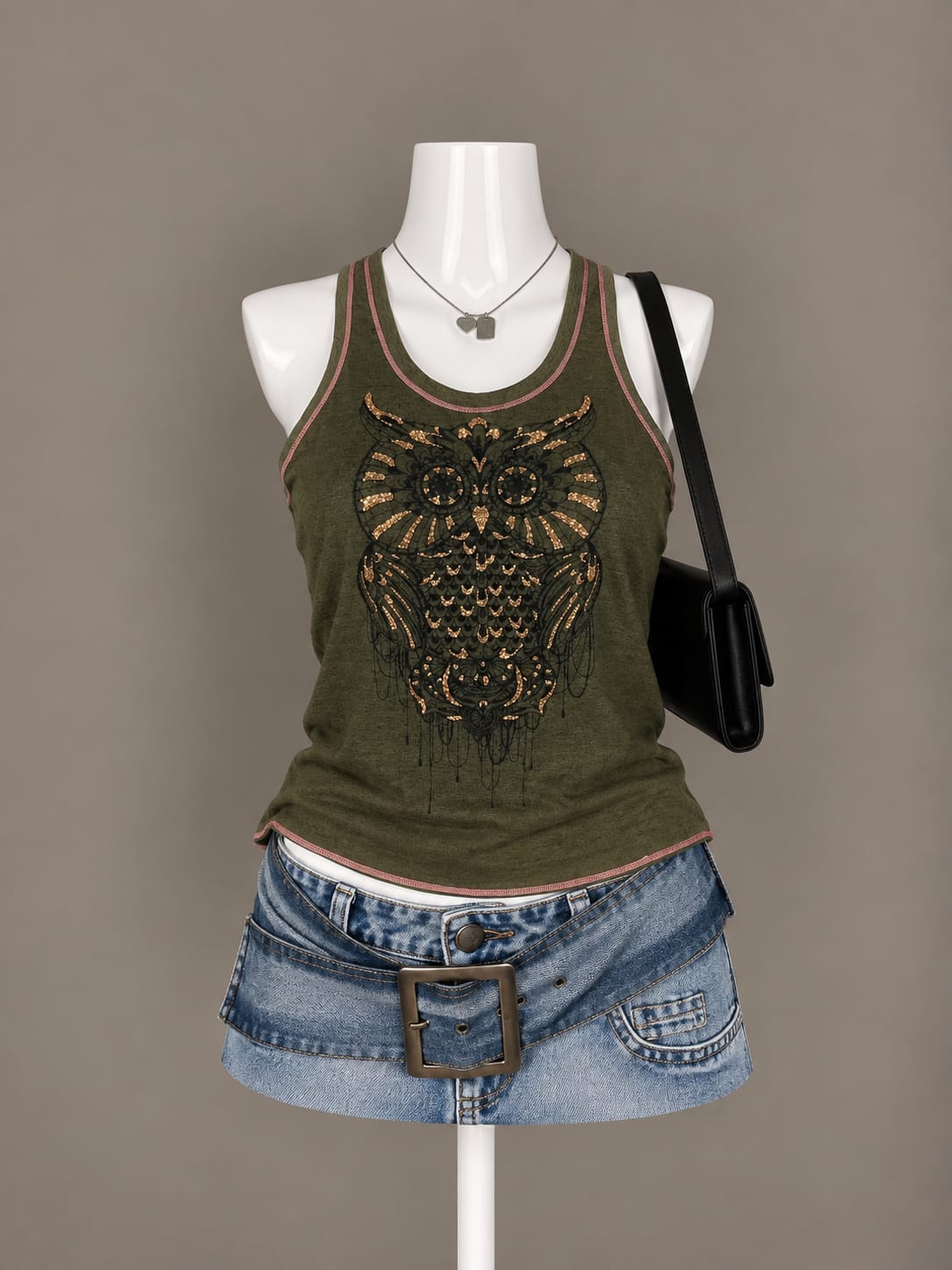 Olive Green Tank Top