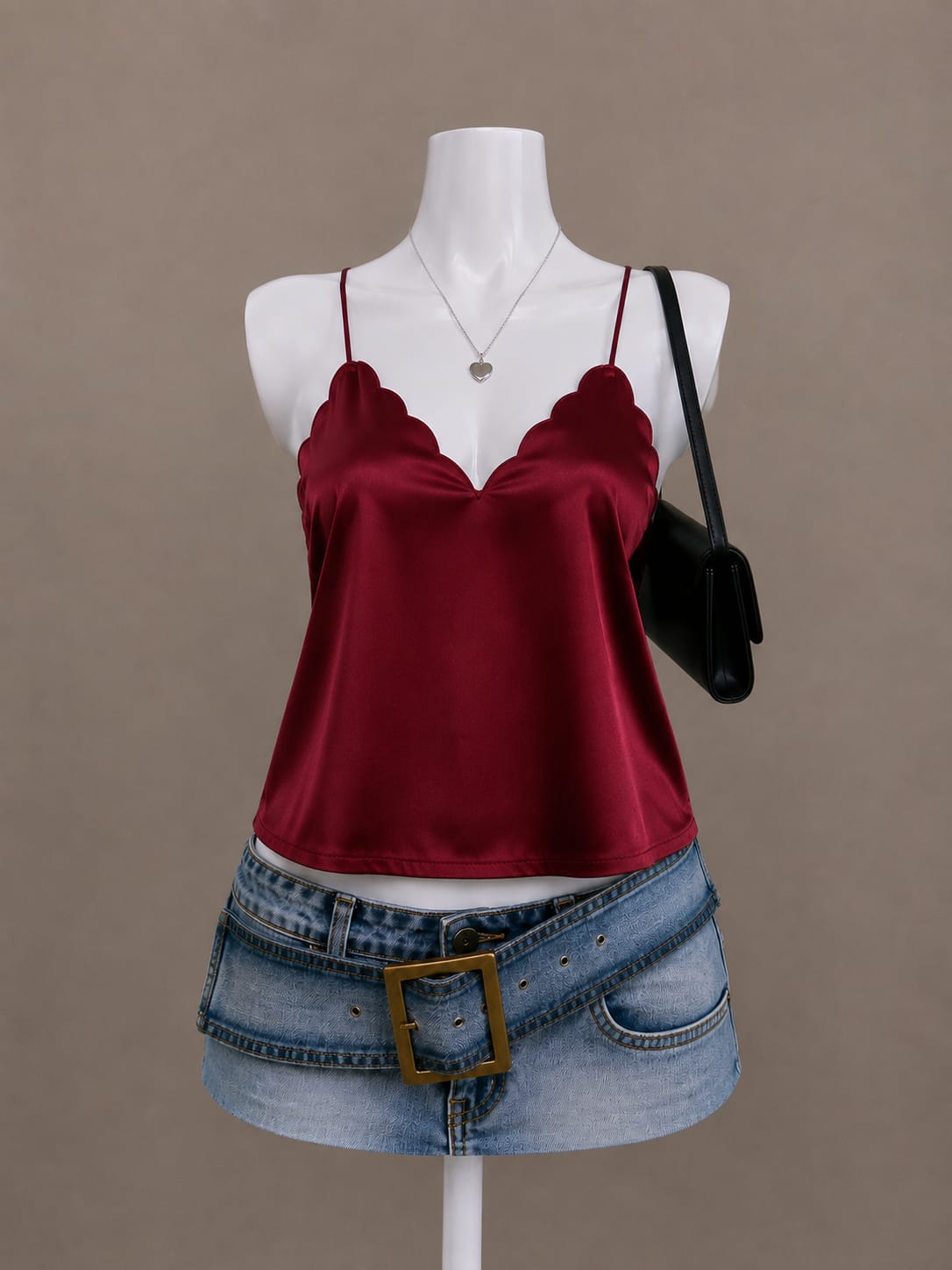 Burgundy Camisole Top