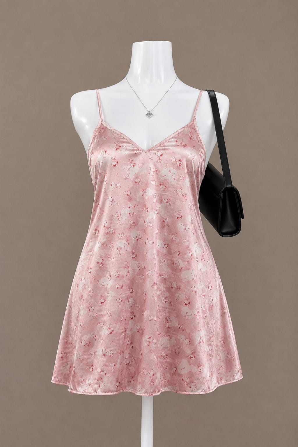 Pink Printed Slip Dress