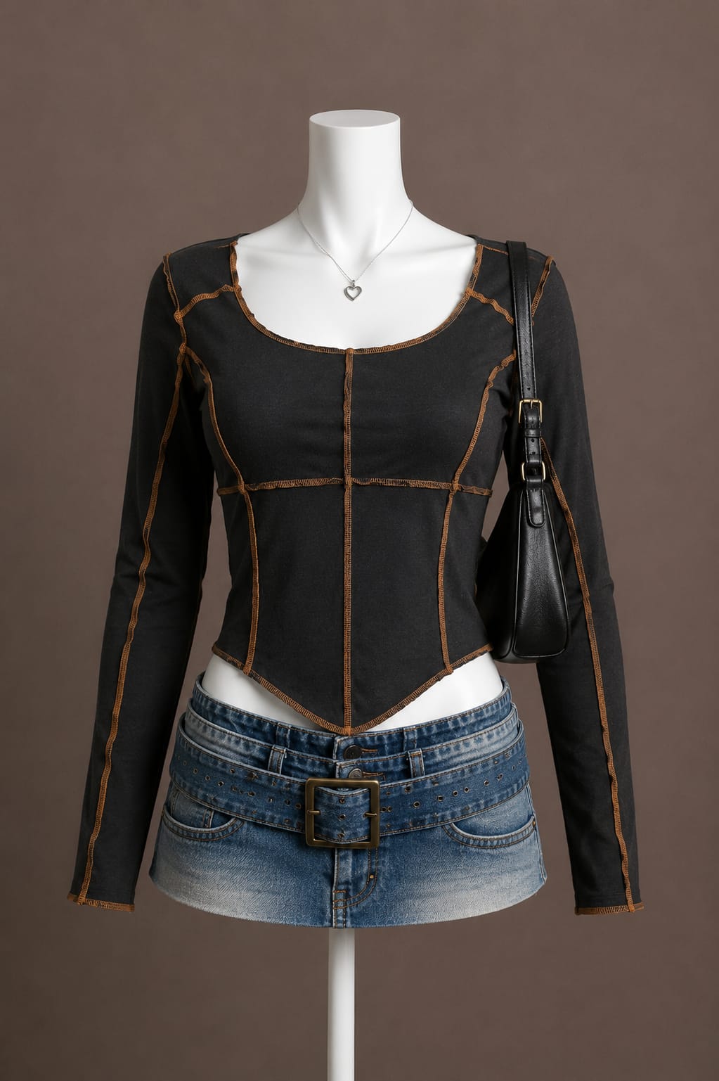 Black Long Sleeve Top