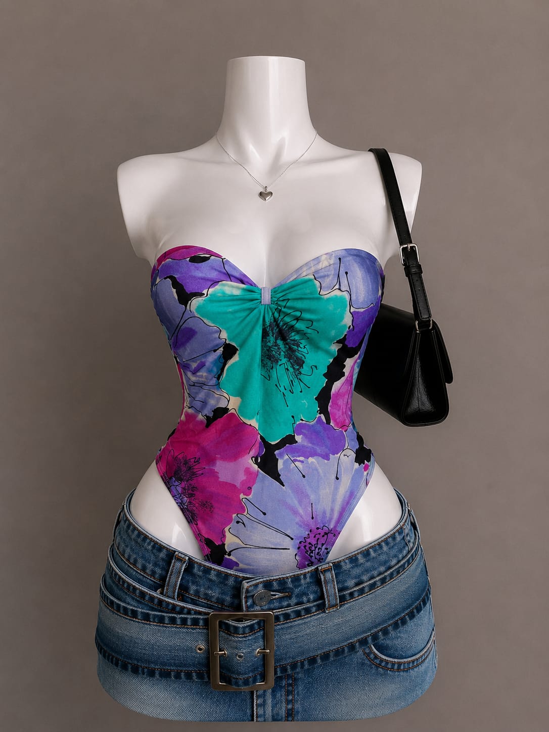 Multicolor Floral Bodysuit
