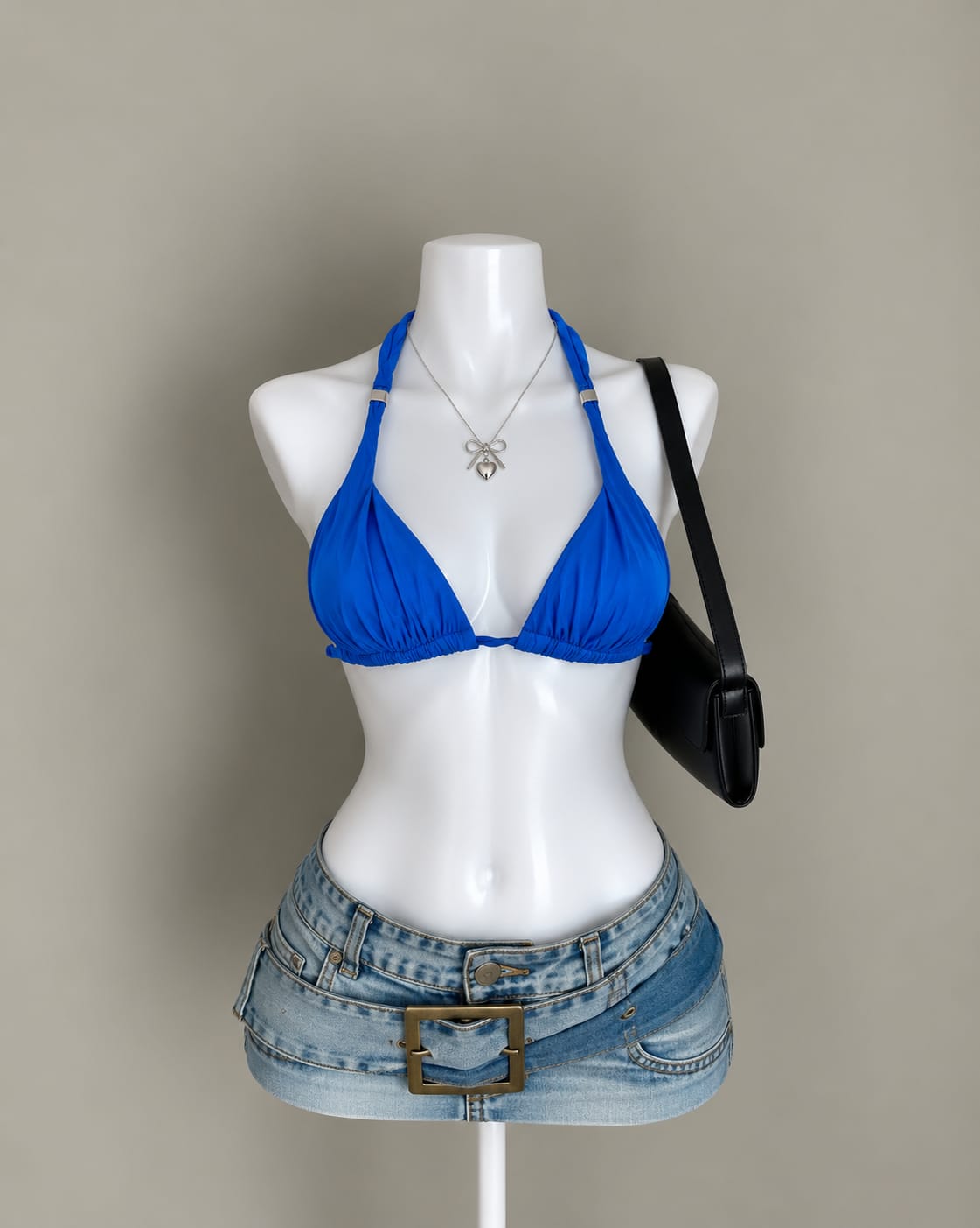 Blue Bikini Top