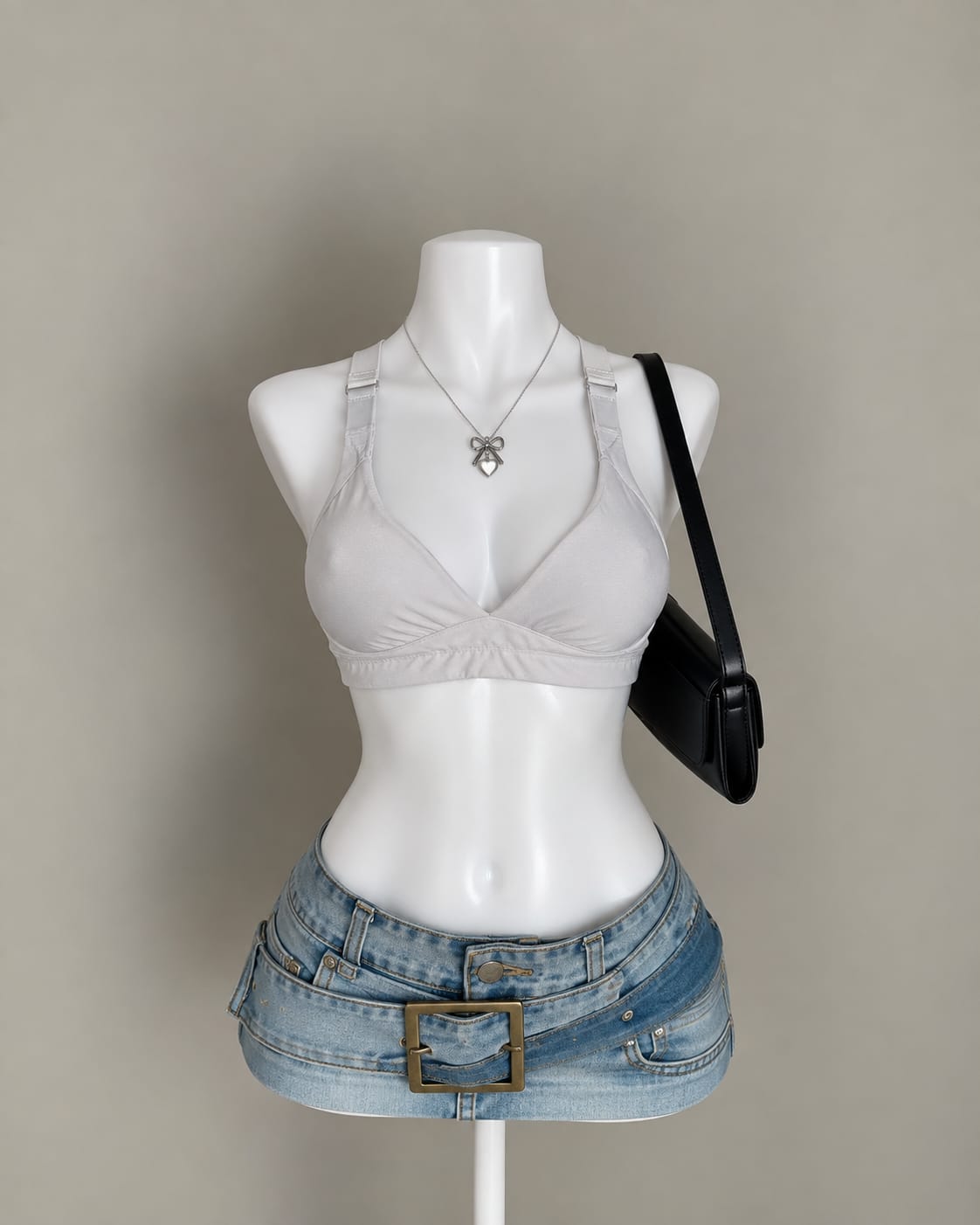 White Sports Bra