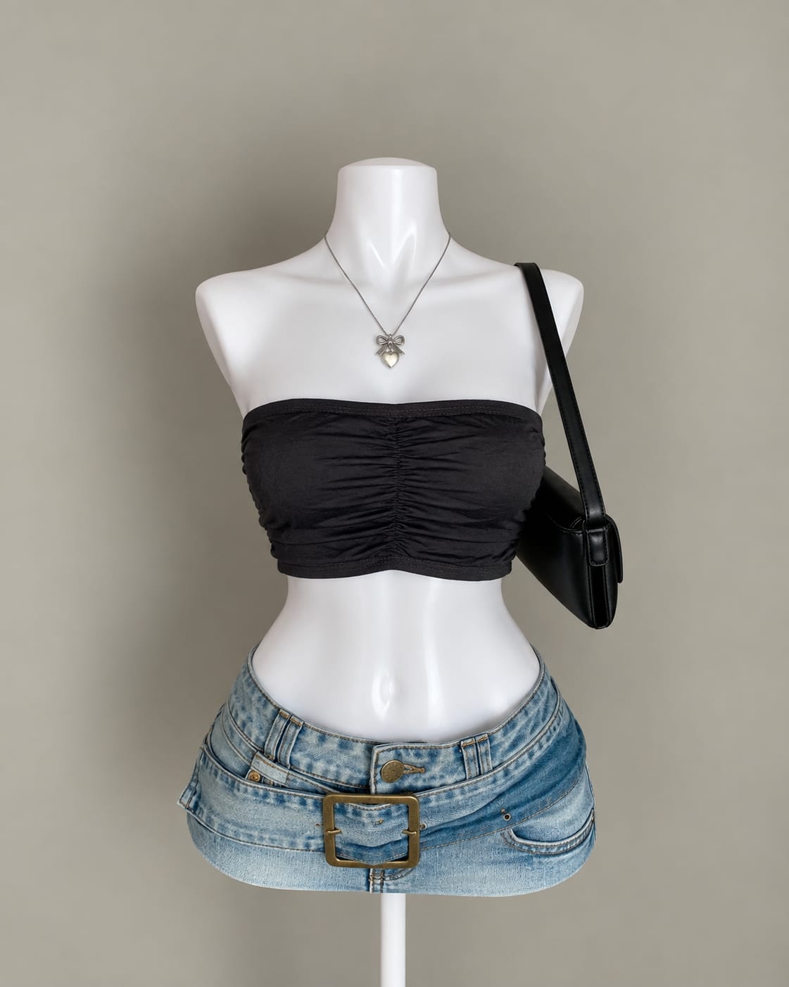 Black Bandeau Top