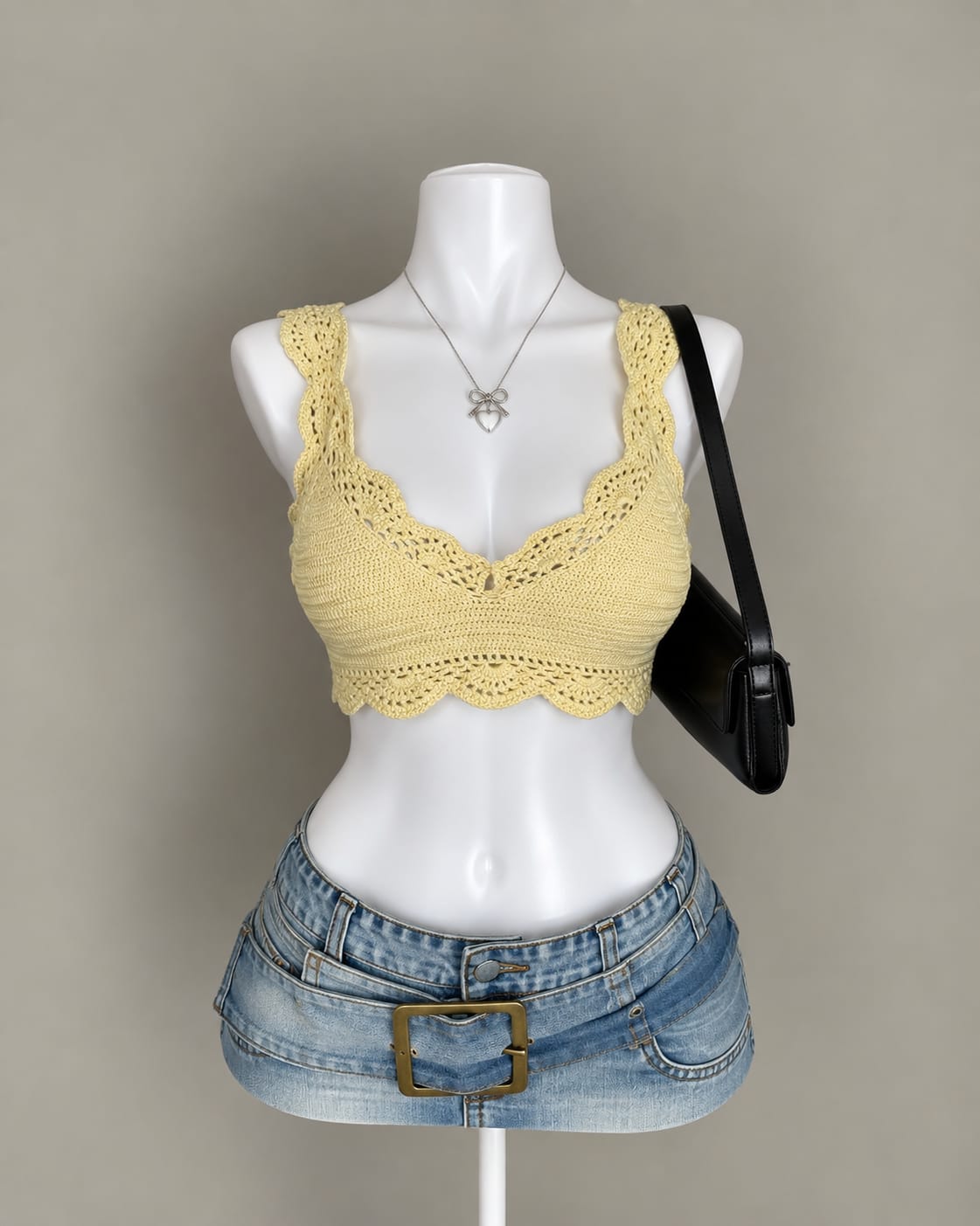 Yellow Crochet Top