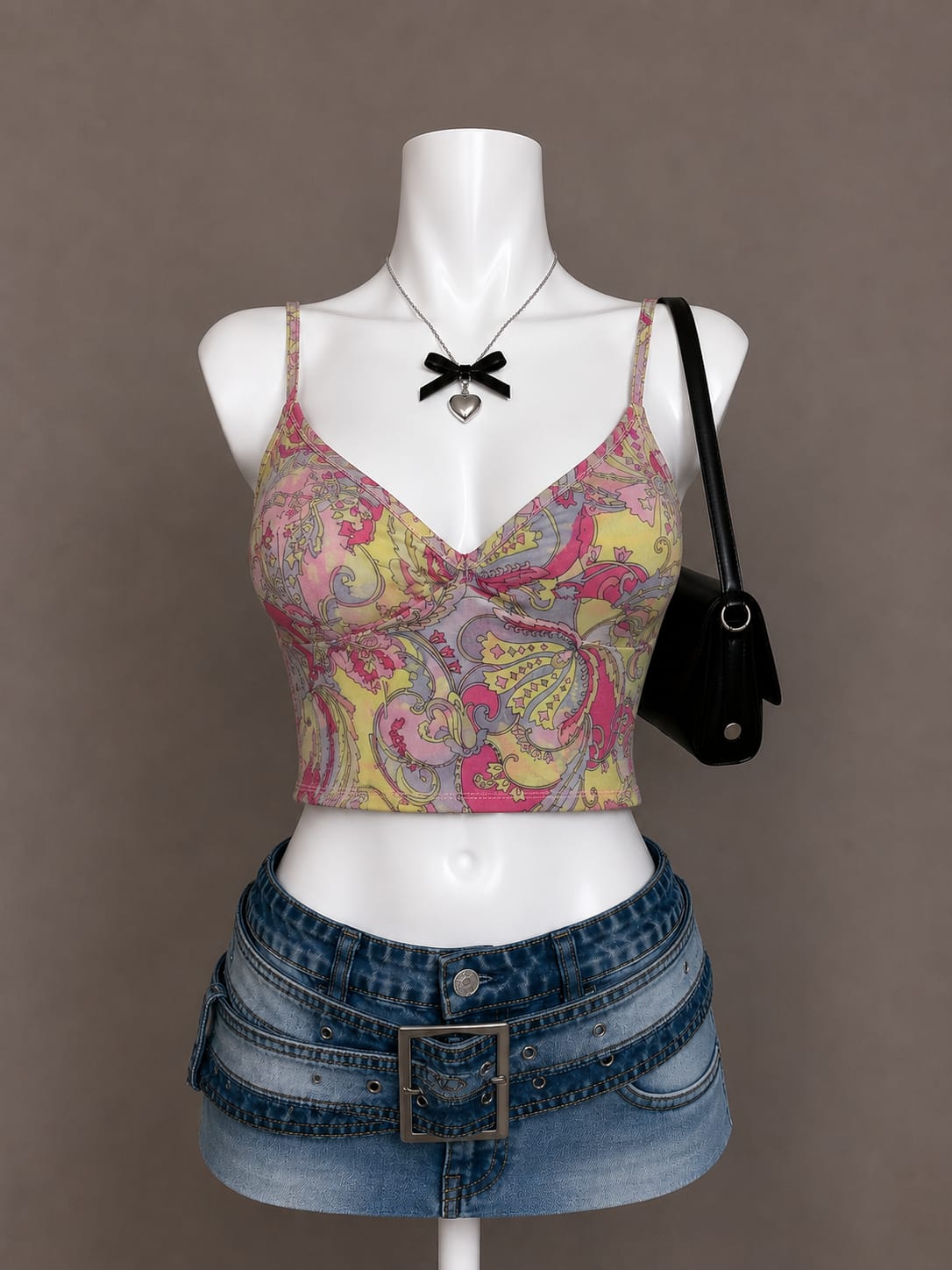 Multi-Color Paisley Camisole Top