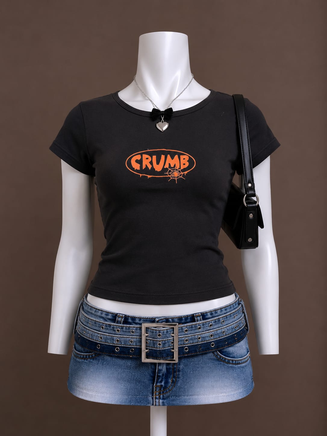 Black Orange Graphic T-Shirt