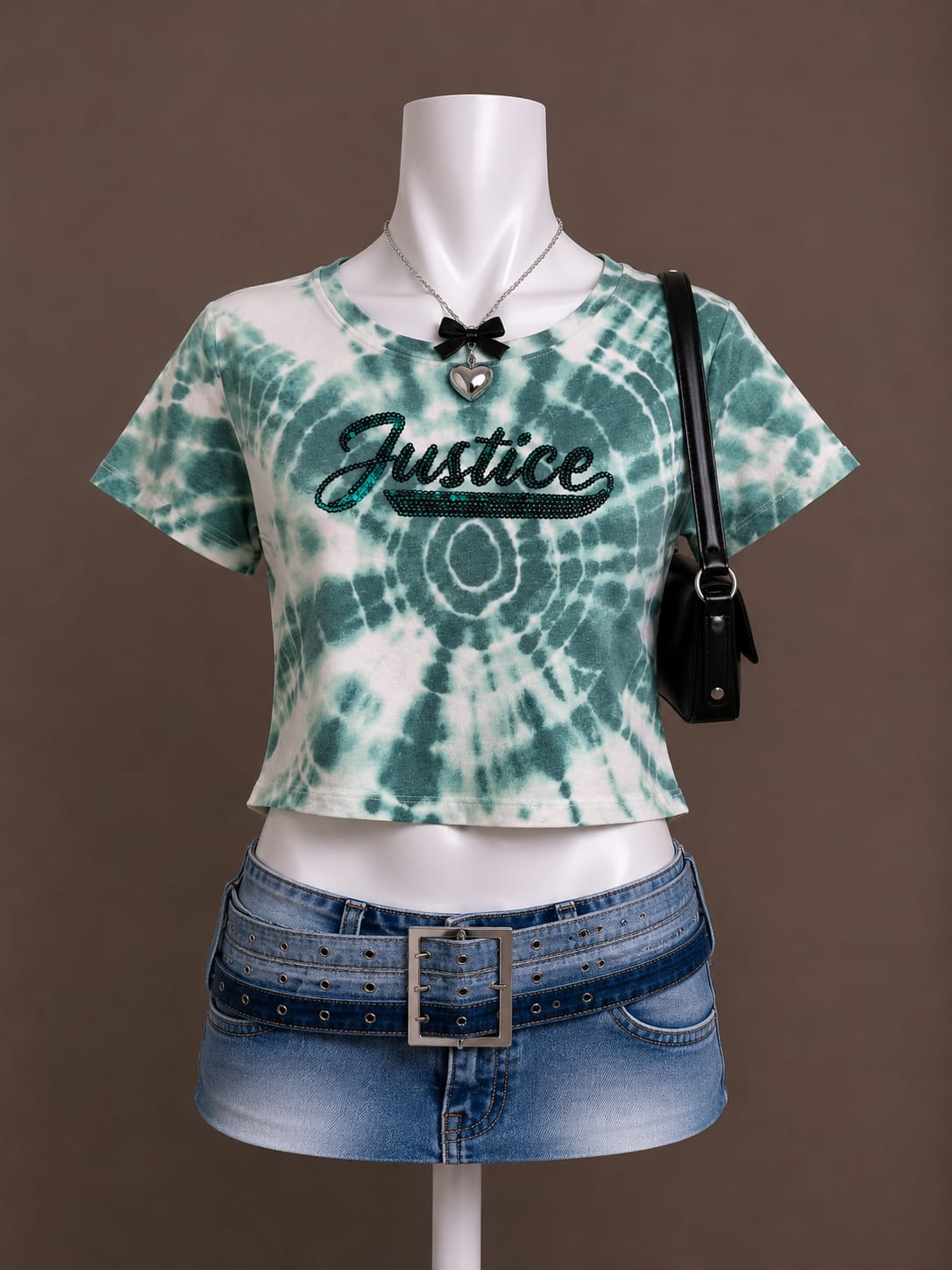 Green Tie-Dye Graphic T-Shirt