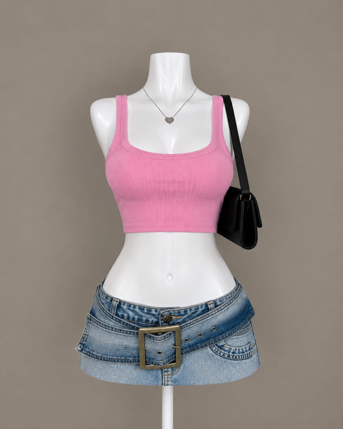 Pink Crop Top