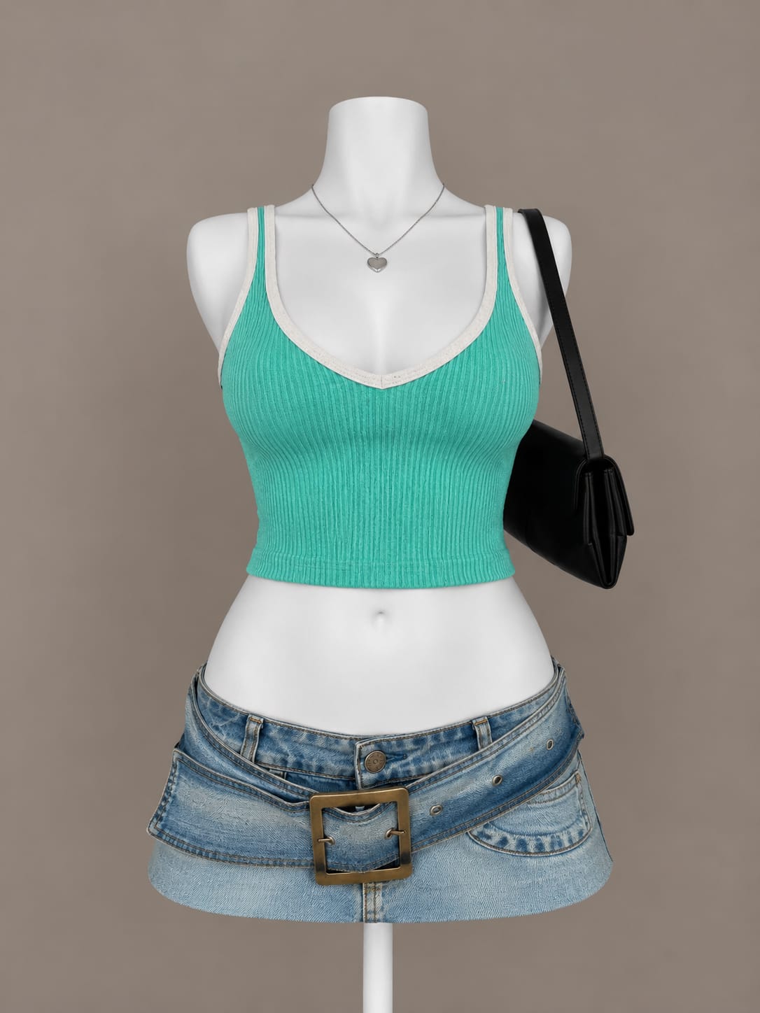 Turquoise Crop Top