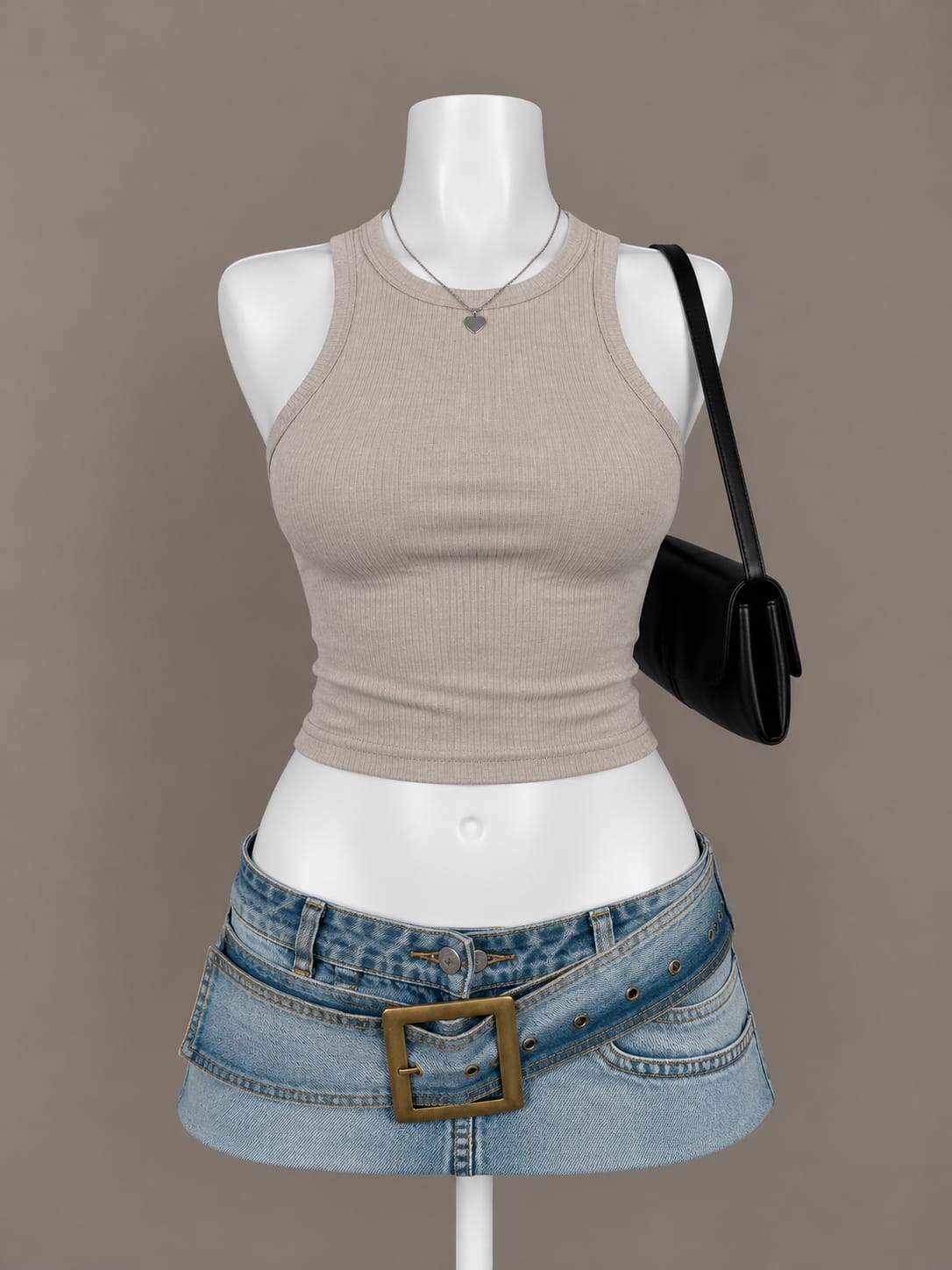 Beige Tank Top