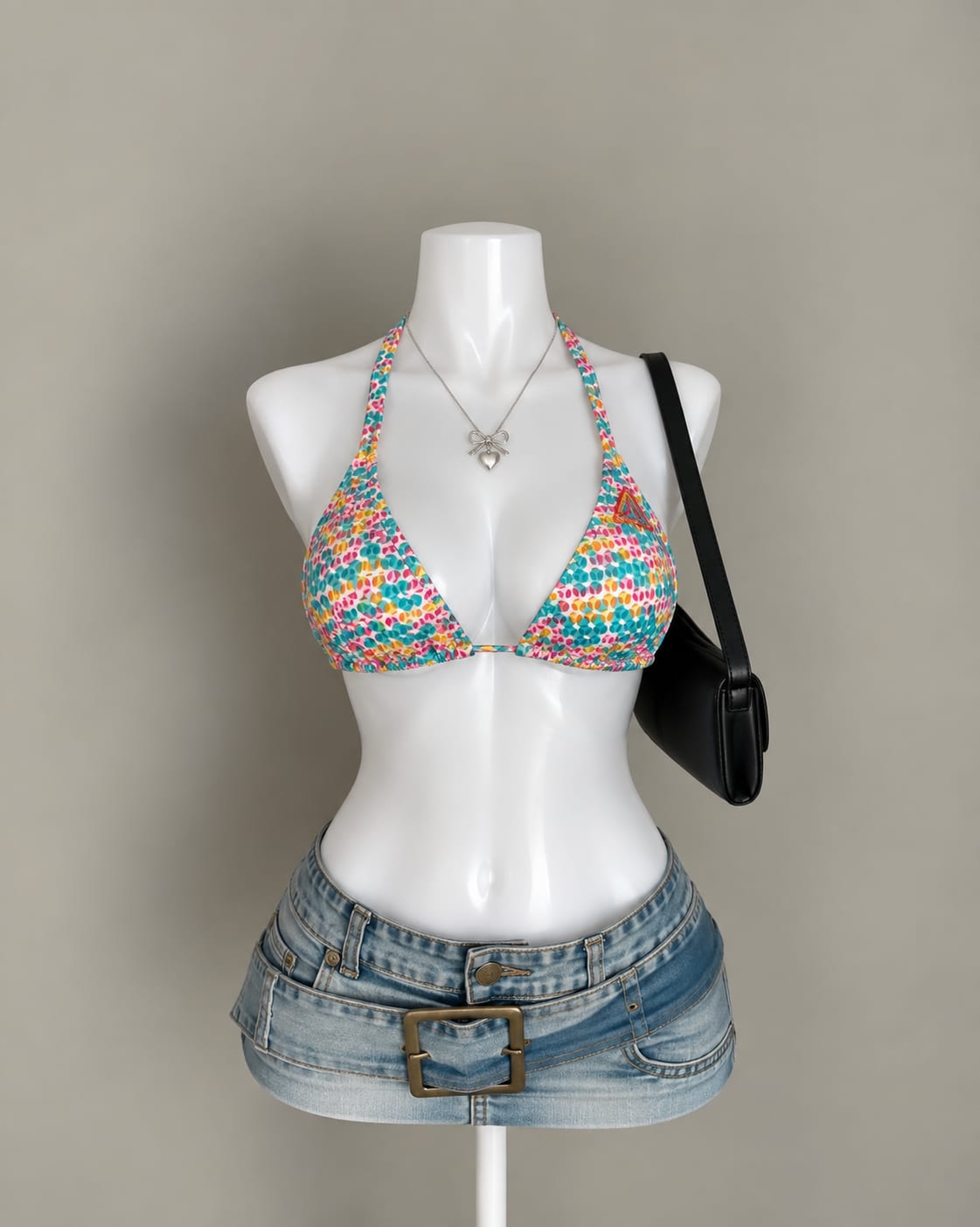 Multicolor Bikini Top