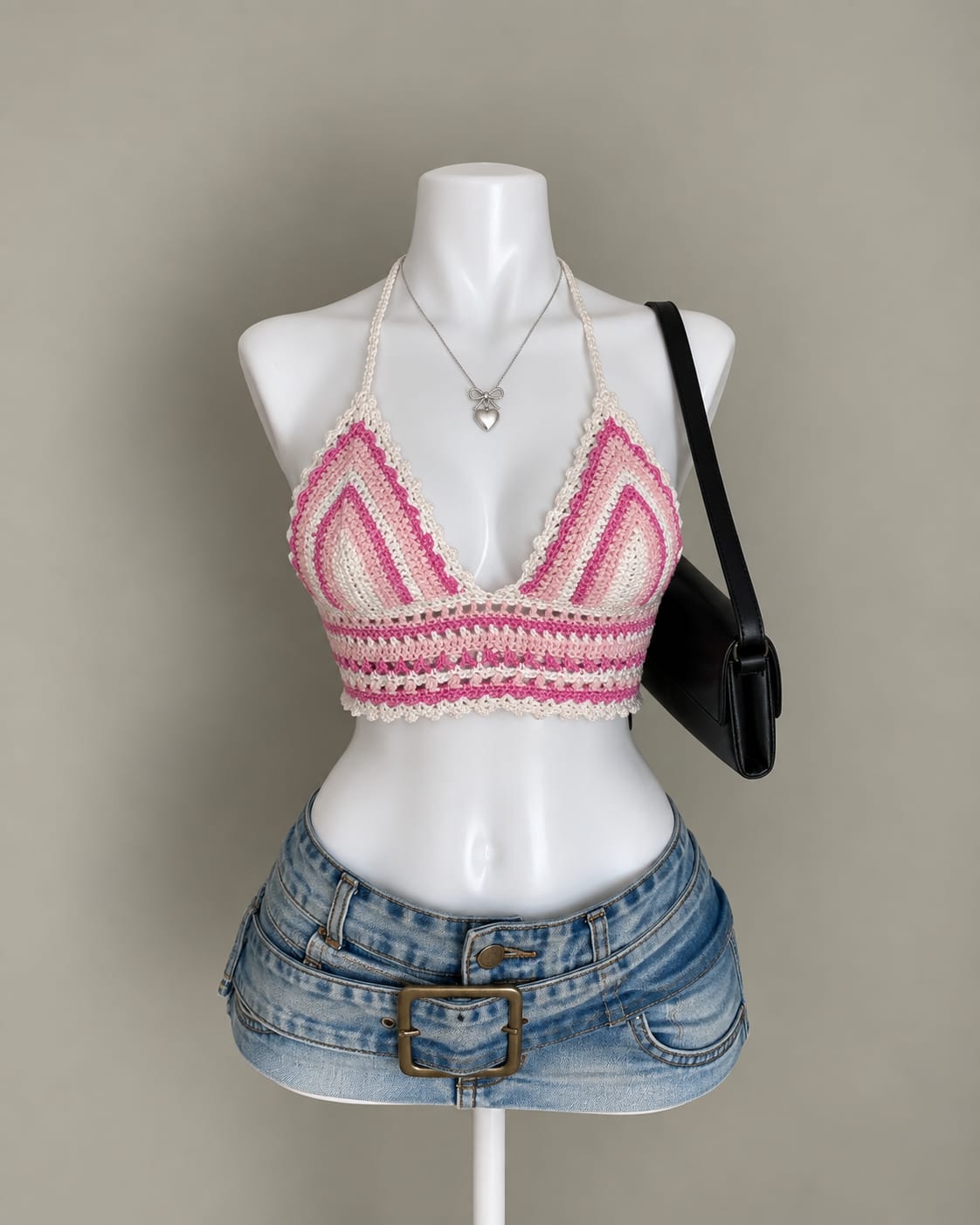Pink Crochet Top