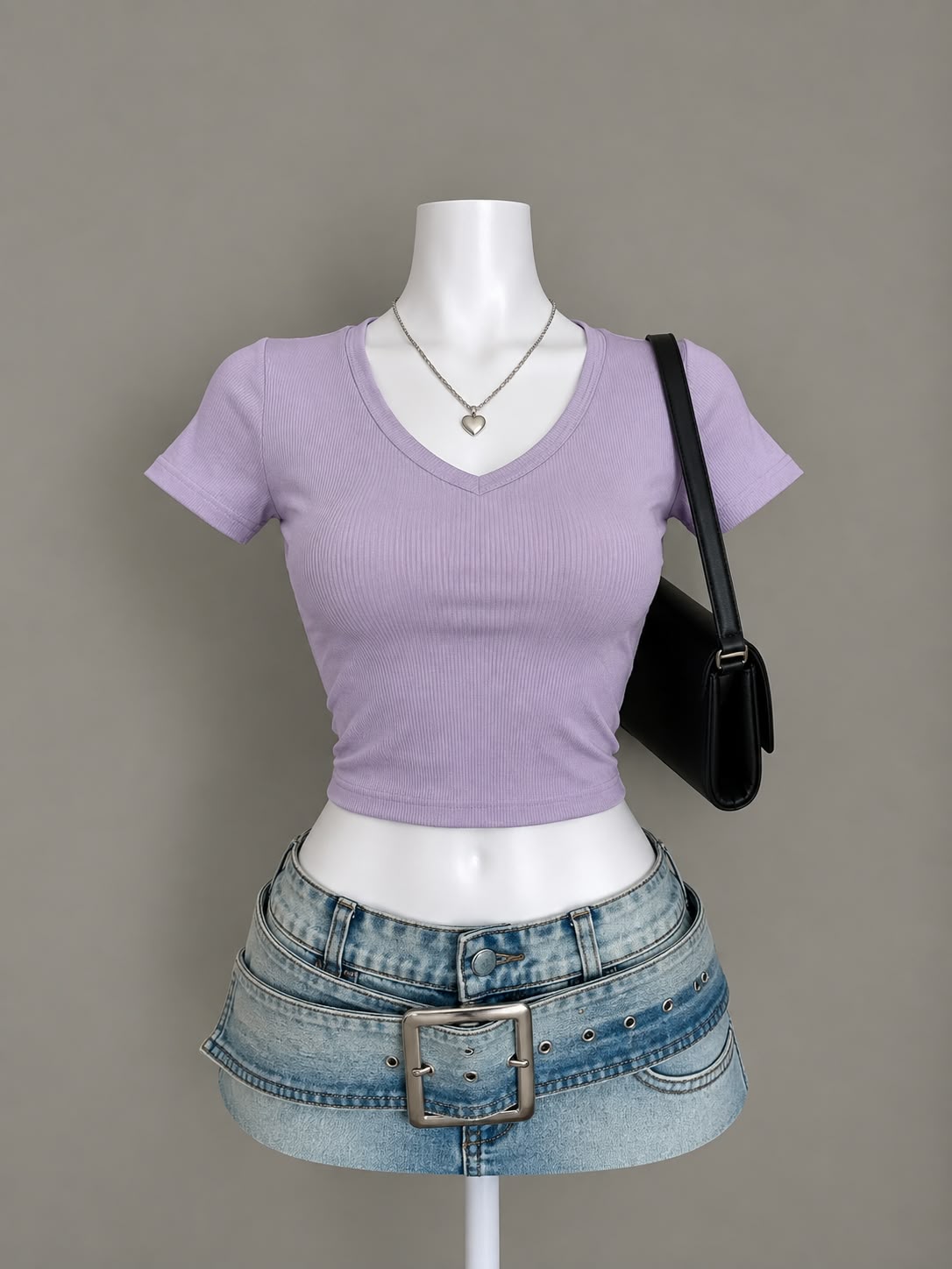 Lavender Crop Top