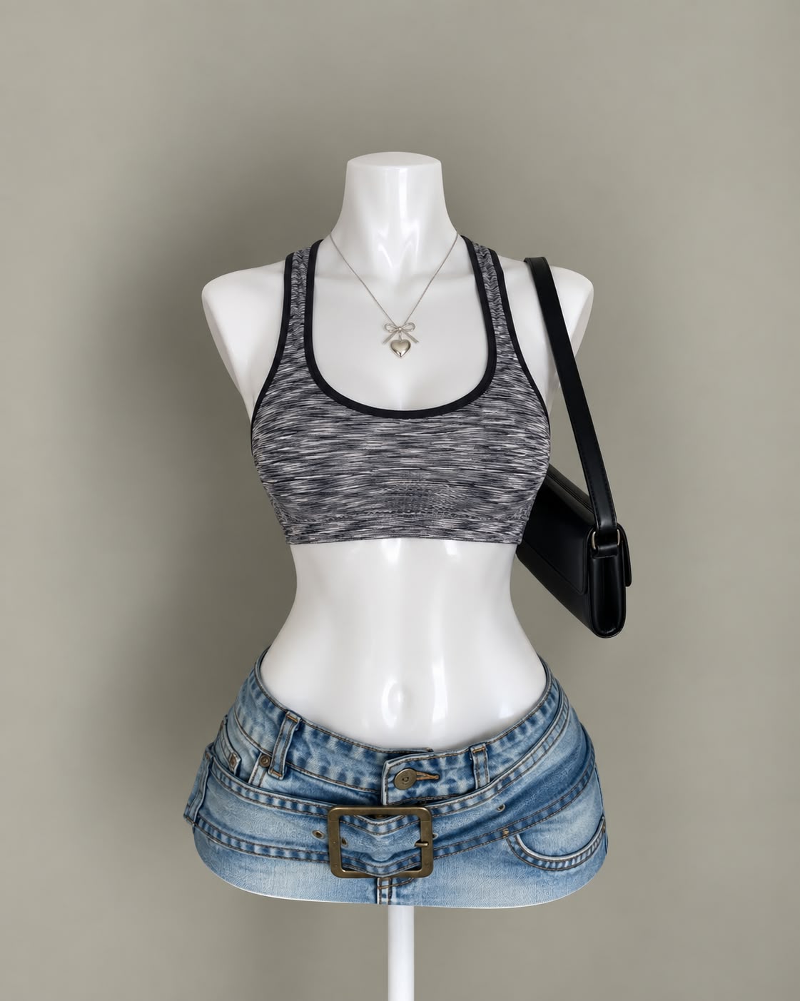 Grey Sports Bra