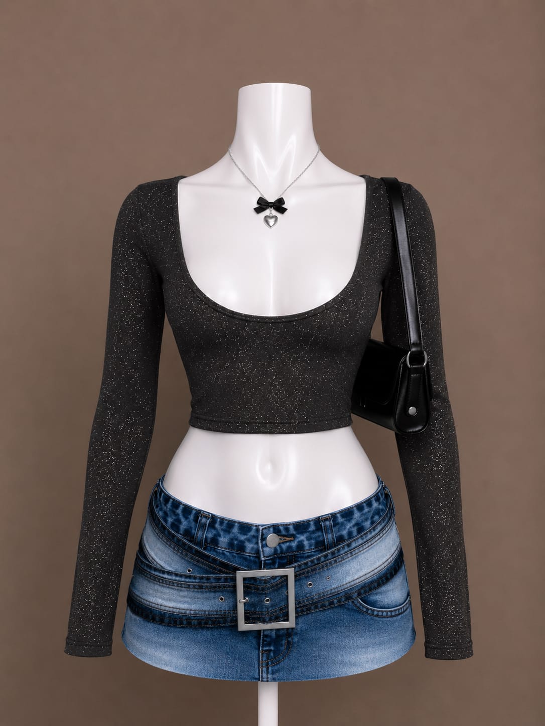 Black Crop Top