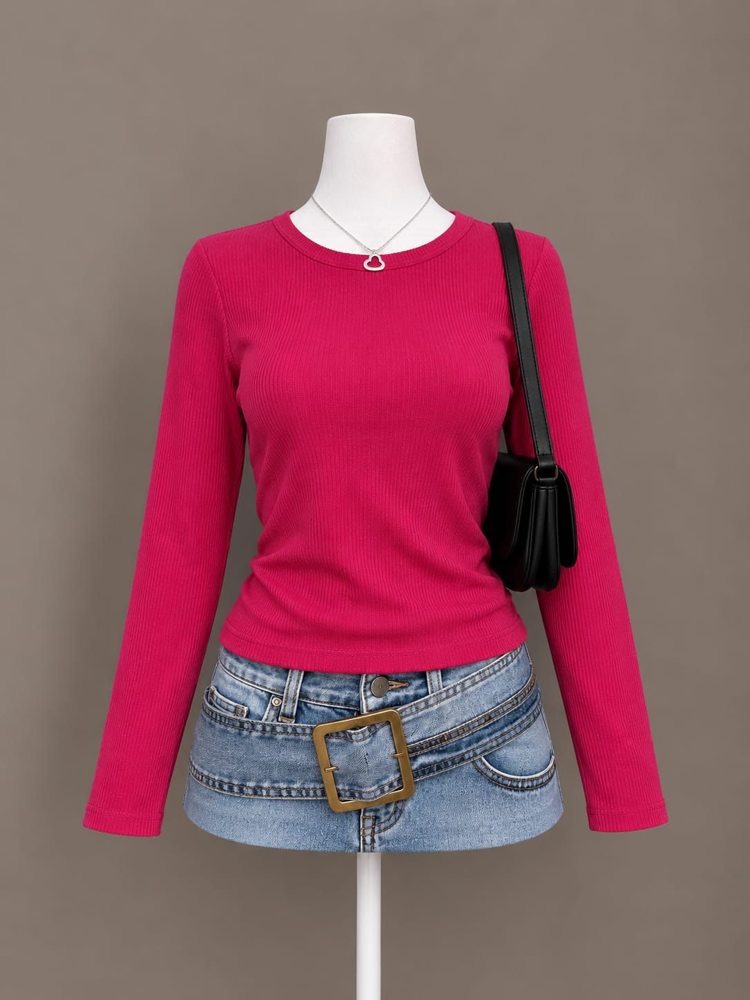 Fuchsia Long Sleeve Top