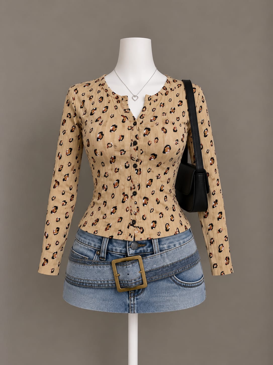 Tan Long Sleeve Top