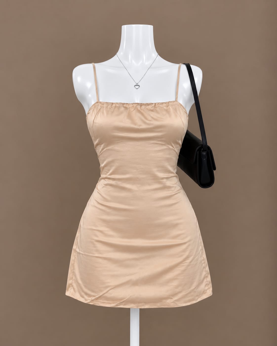 Beige Mini Dress