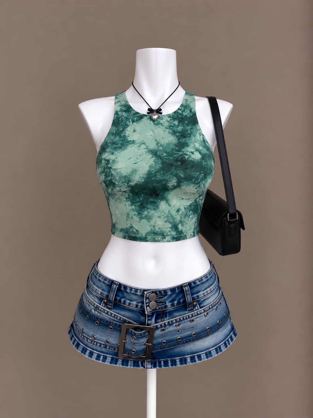 Green Crop Top