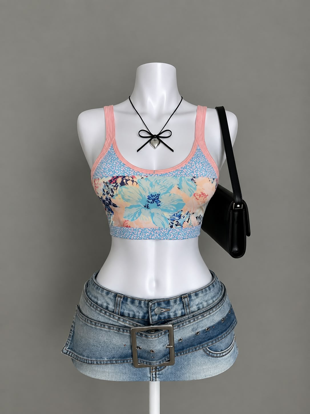 Multicolor Floral Sports Bra