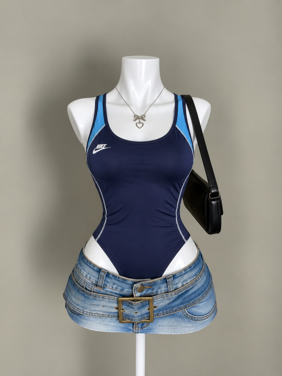 Navy Blue Bodysuit