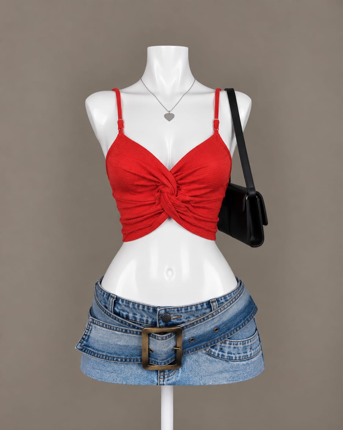 Red Crop Top