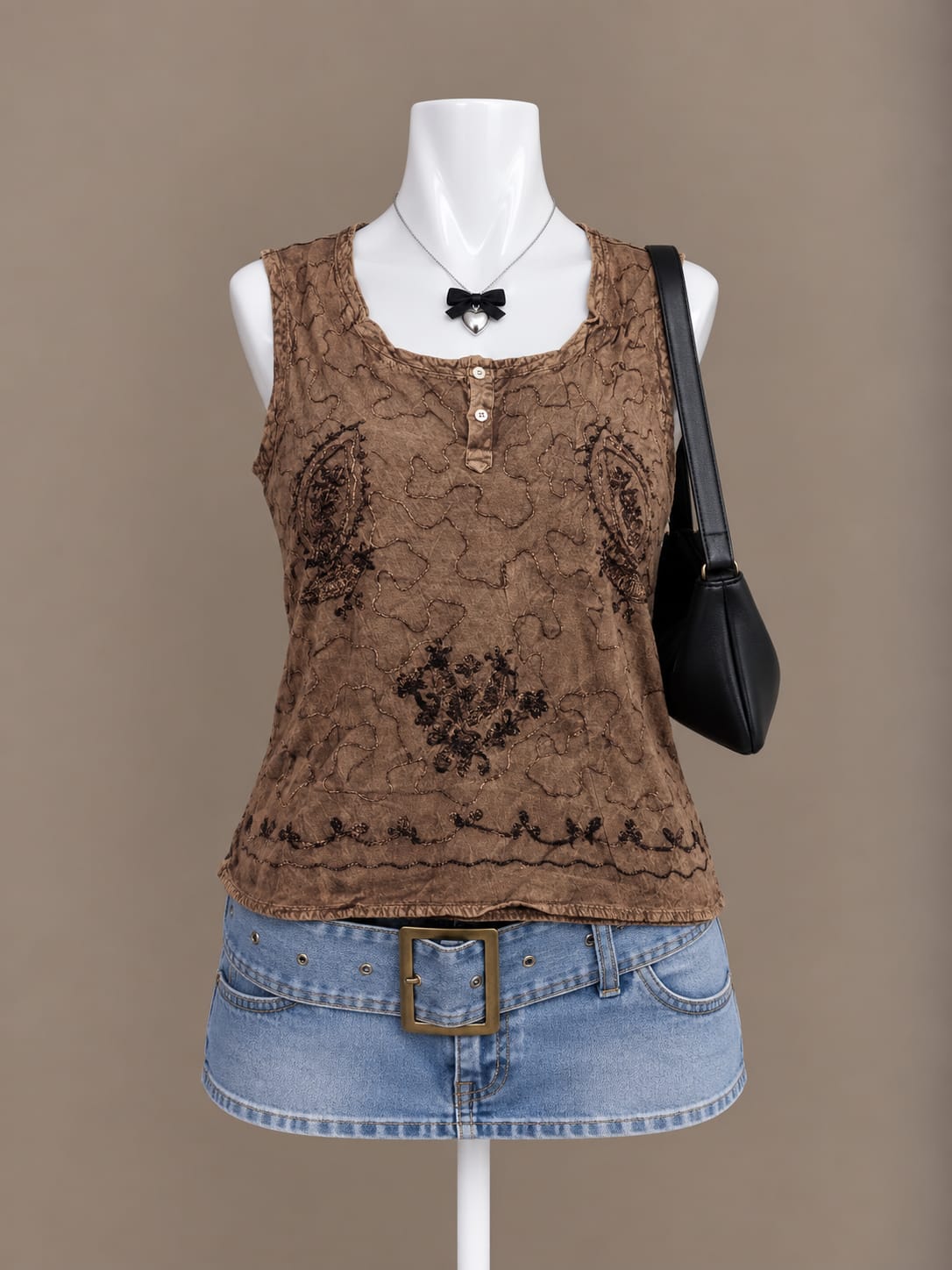 Brown Tank Top