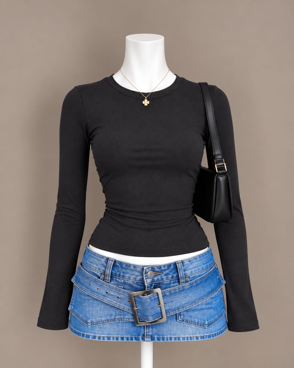 Black Long Sleeve Top