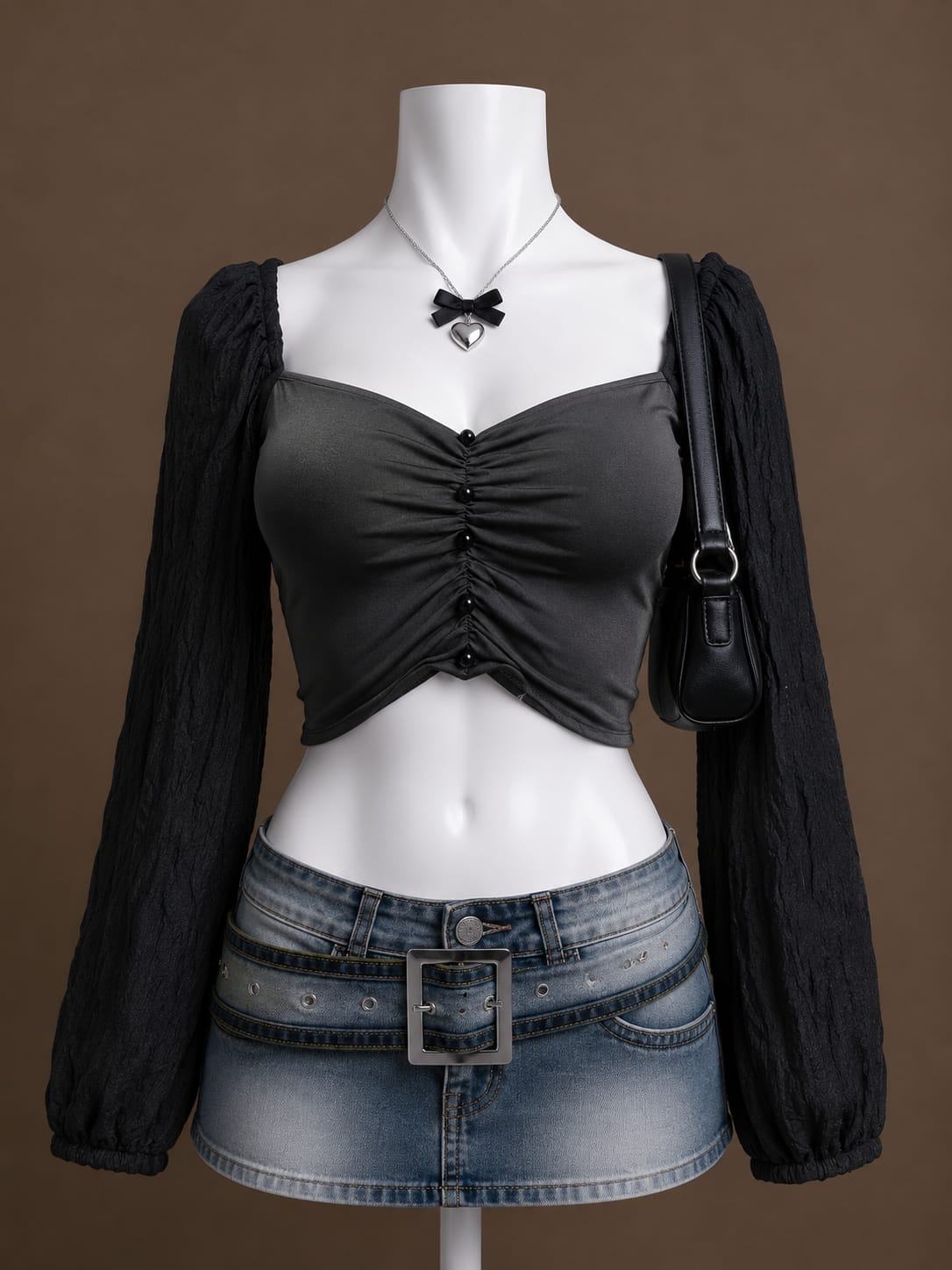 Black Crop Top
