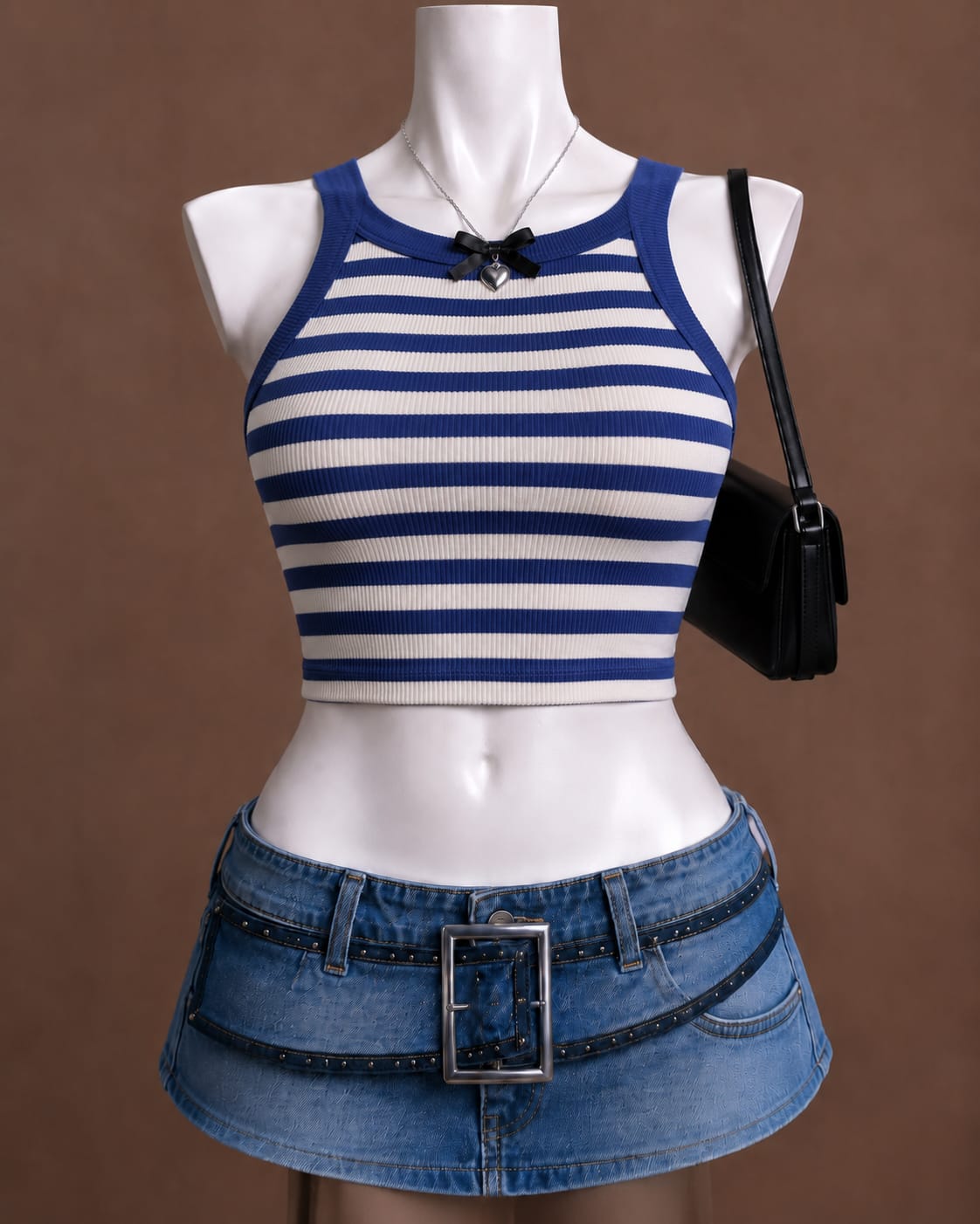 Blue Crop Top