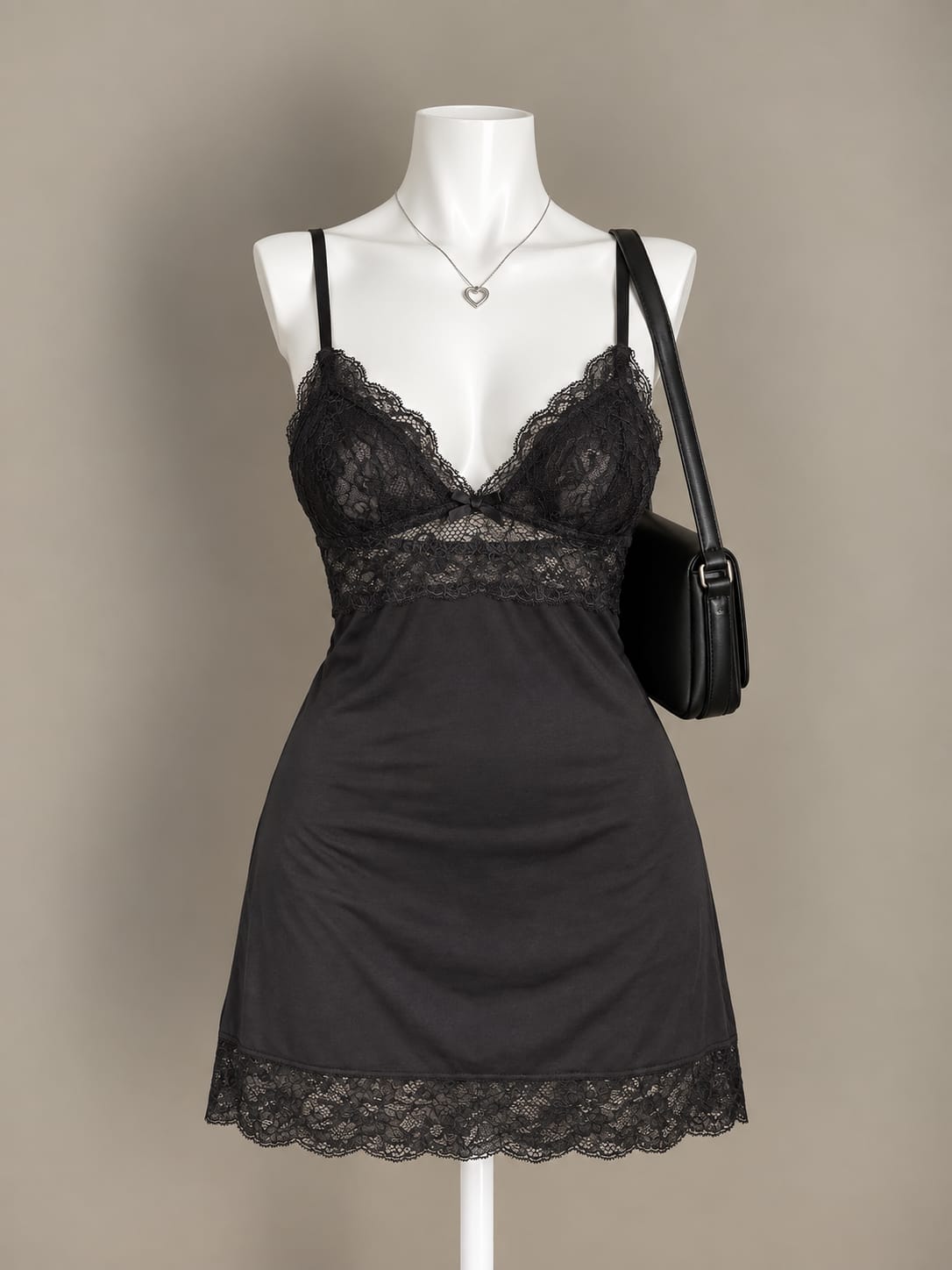 Black Lace Mini Dress
