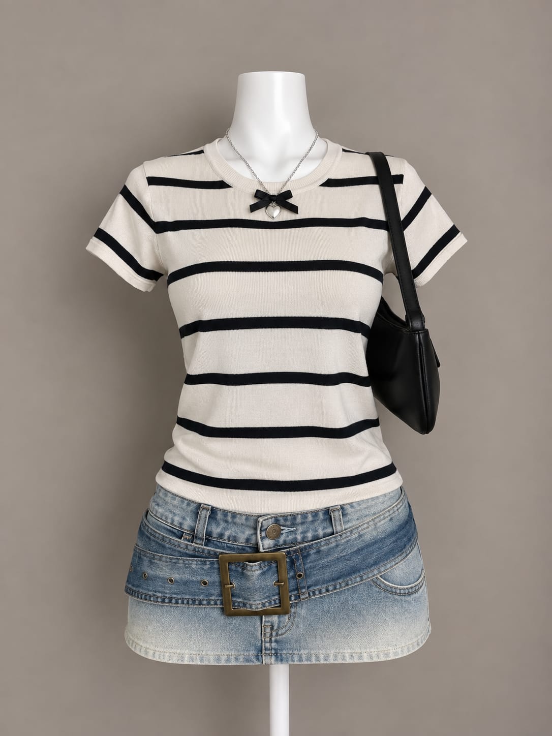 Ivory Striped T-Shirt